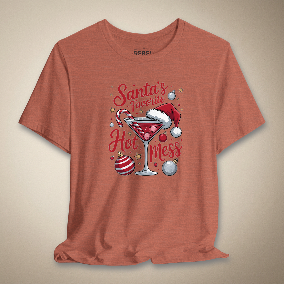 Santa's Favorite Hot Mess Graphic Tee | Rebel Ink Designs