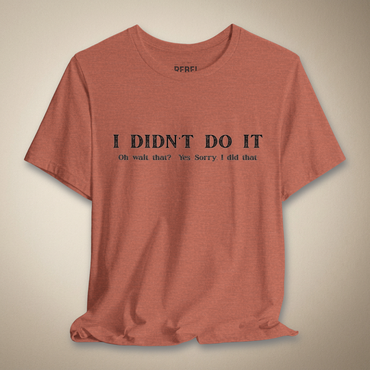 I Didn't Do It Graphic Tee | Rebel Ink Designs