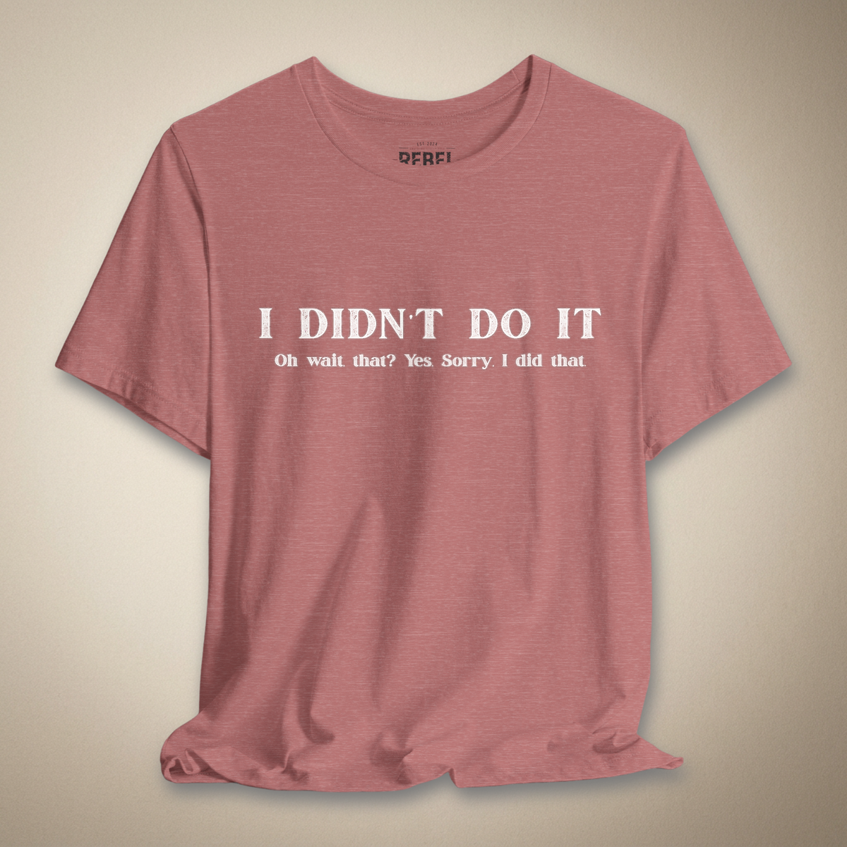 I Didn't Do It Graphic Tee | Rebel Ink Designs
