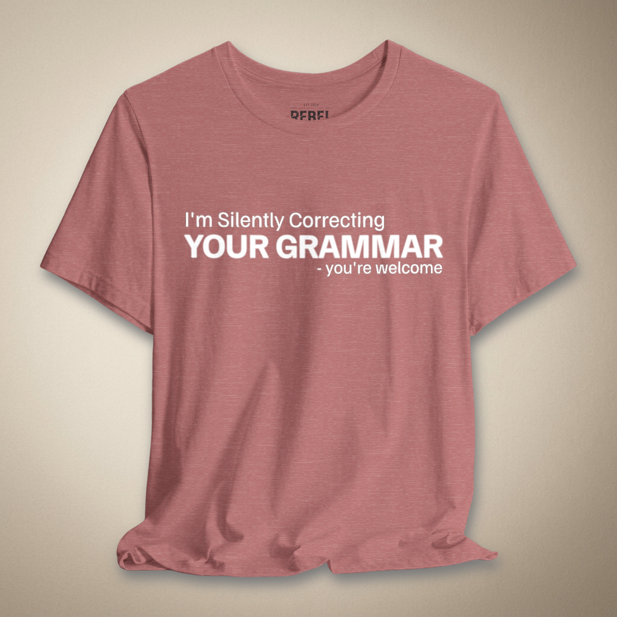 Silently Judging Your Grammar Graphic Tee | Rebel Ink Designs