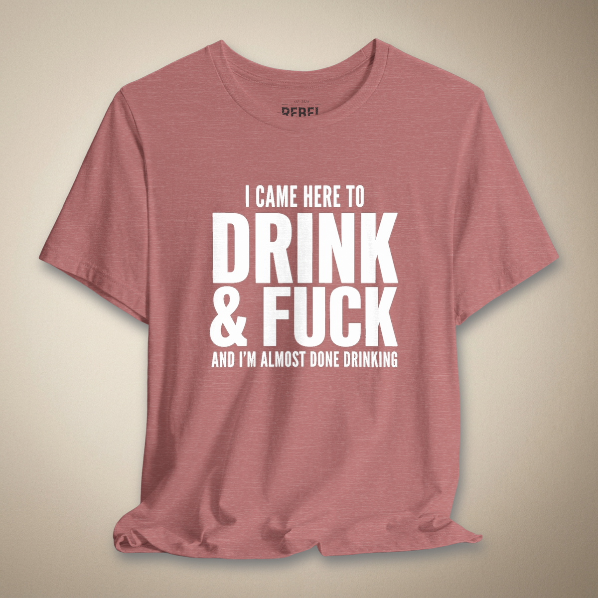 I Came Here to Drink & F**k Graphic Tee | Rebel Ink Designs