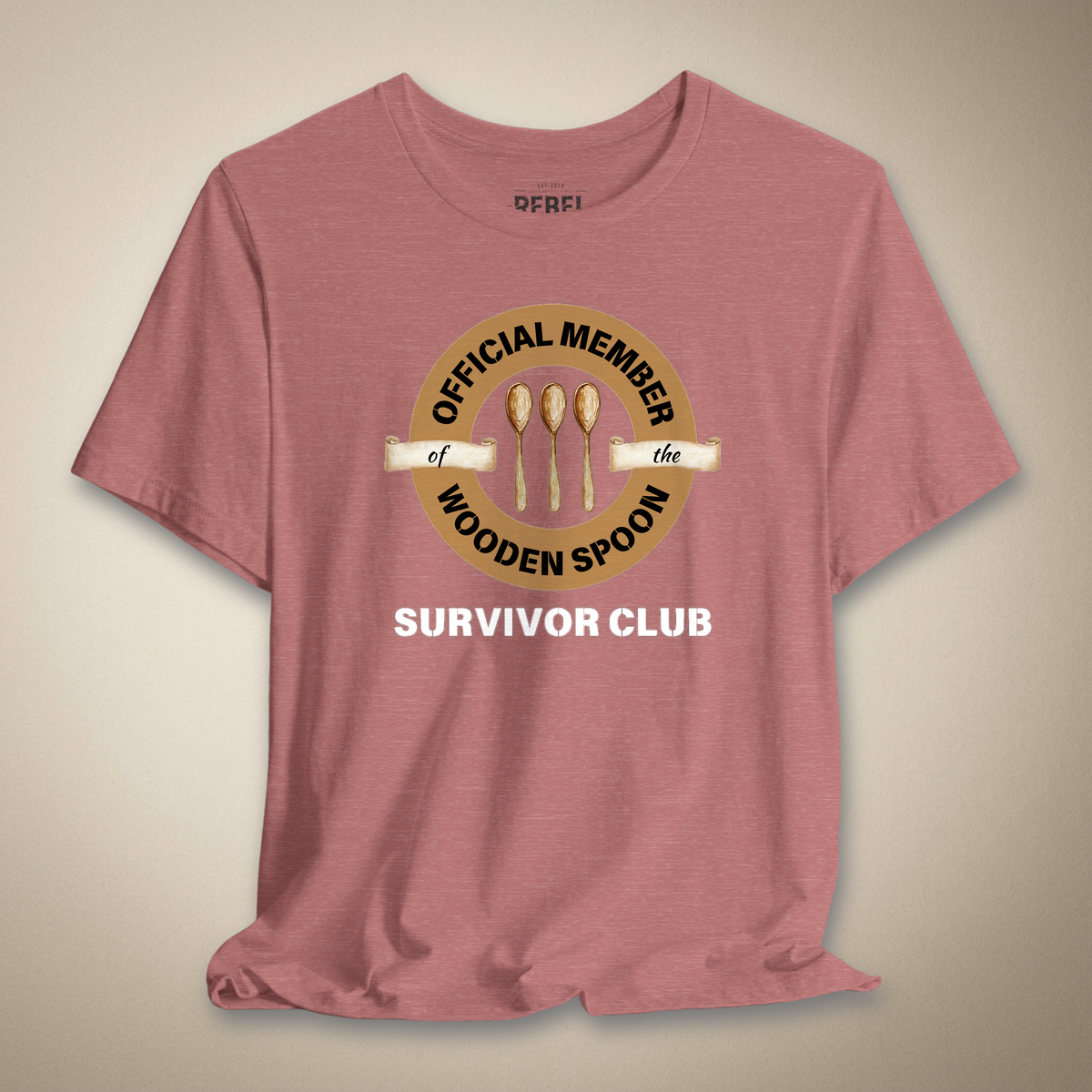 Wooden Spoon Survivor Club Graphic Tee | Rebel Ink Designs