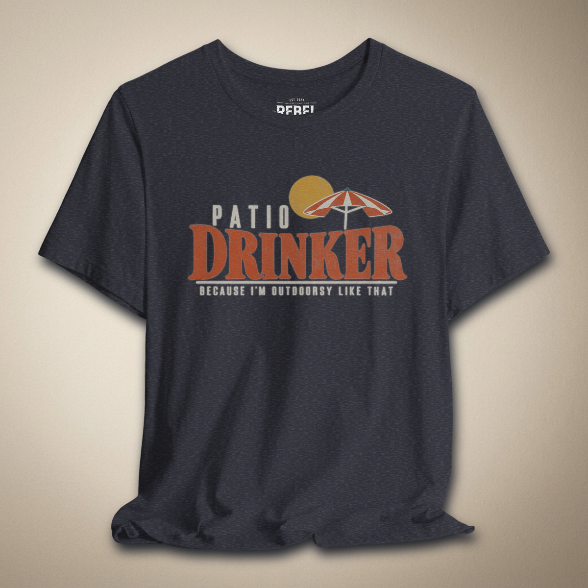 Outdoorsy Patio Drinker Graphic Tee | Rebel Ink Designs