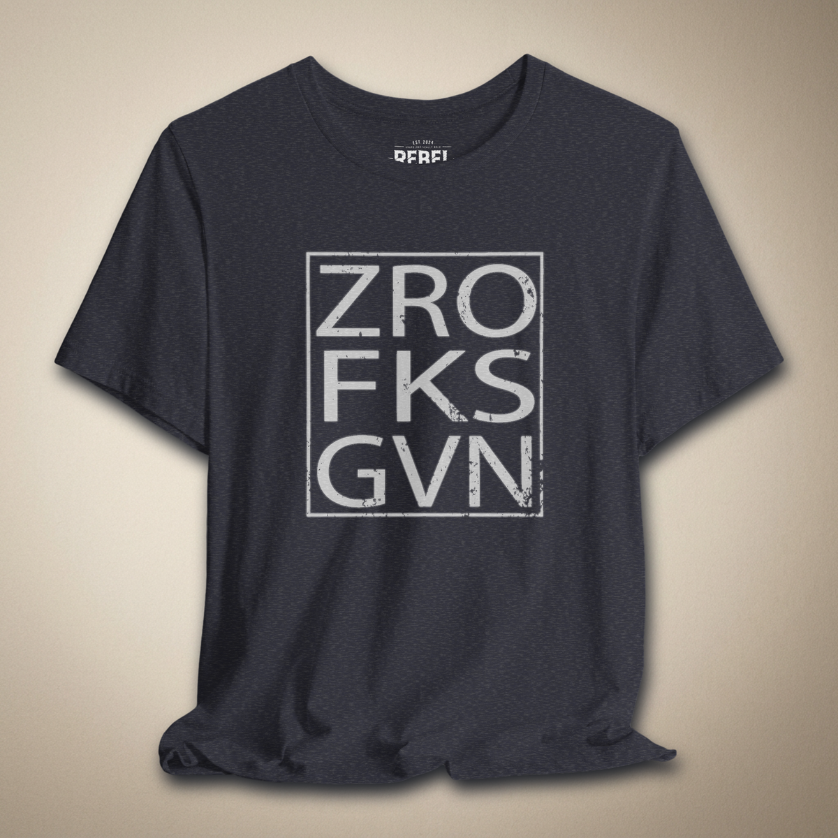 Zero Fks Given Graphic Tee | Rebel Ink Designs