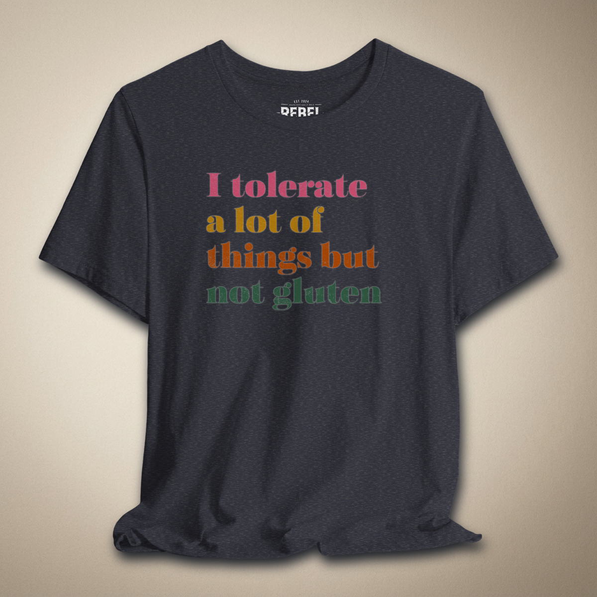 Zero Tolerance for Gluten Graphic Tee | Rebel Ink Designs