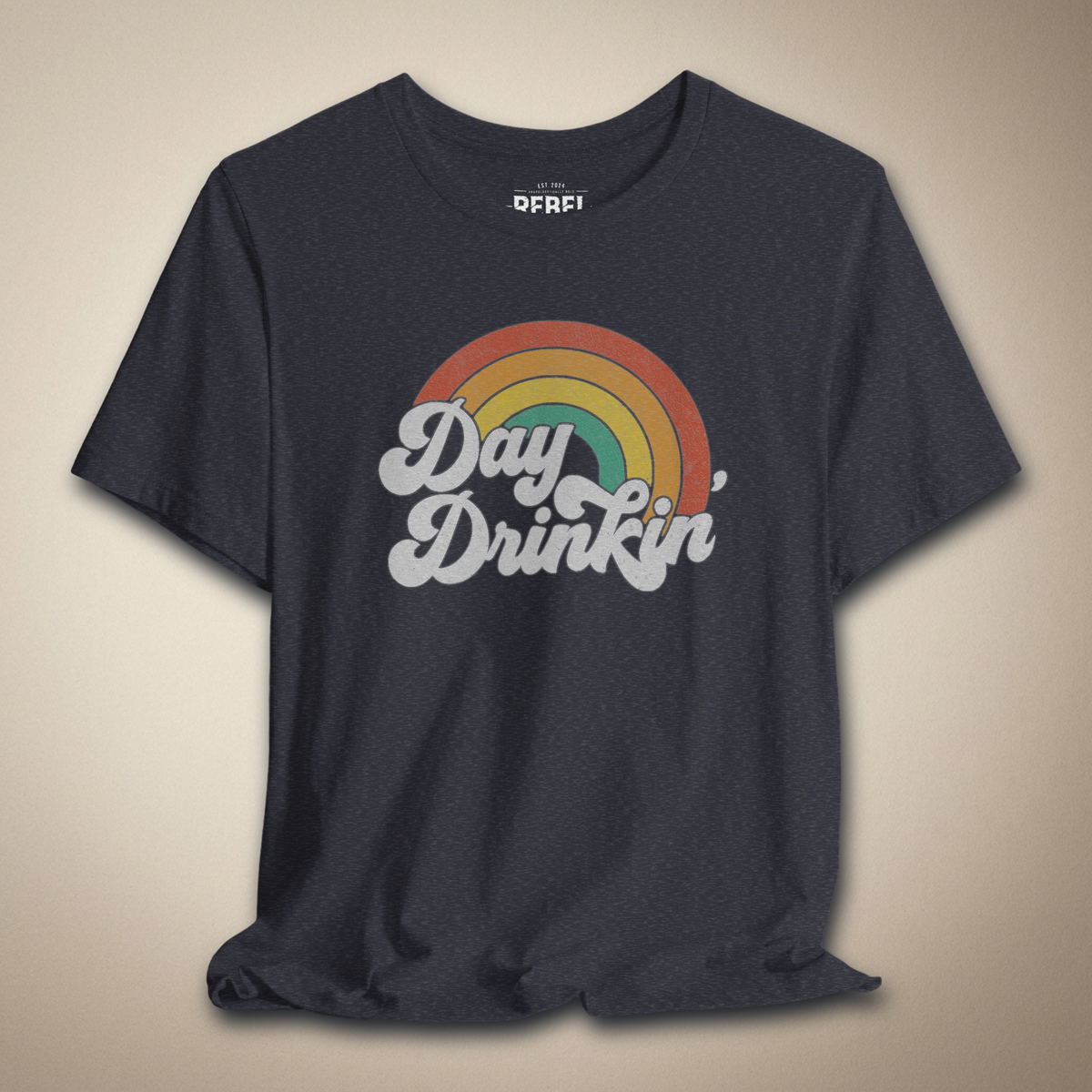 Rainbow Day Drinkin’ Graphic Tee | Rebel Ink Designs