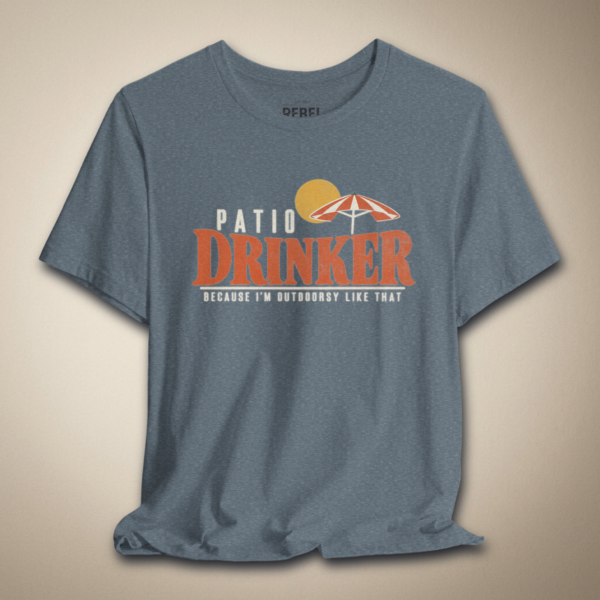 Outdoorsy Patio Drinker Graphic Tee | Rebel Ink Designs