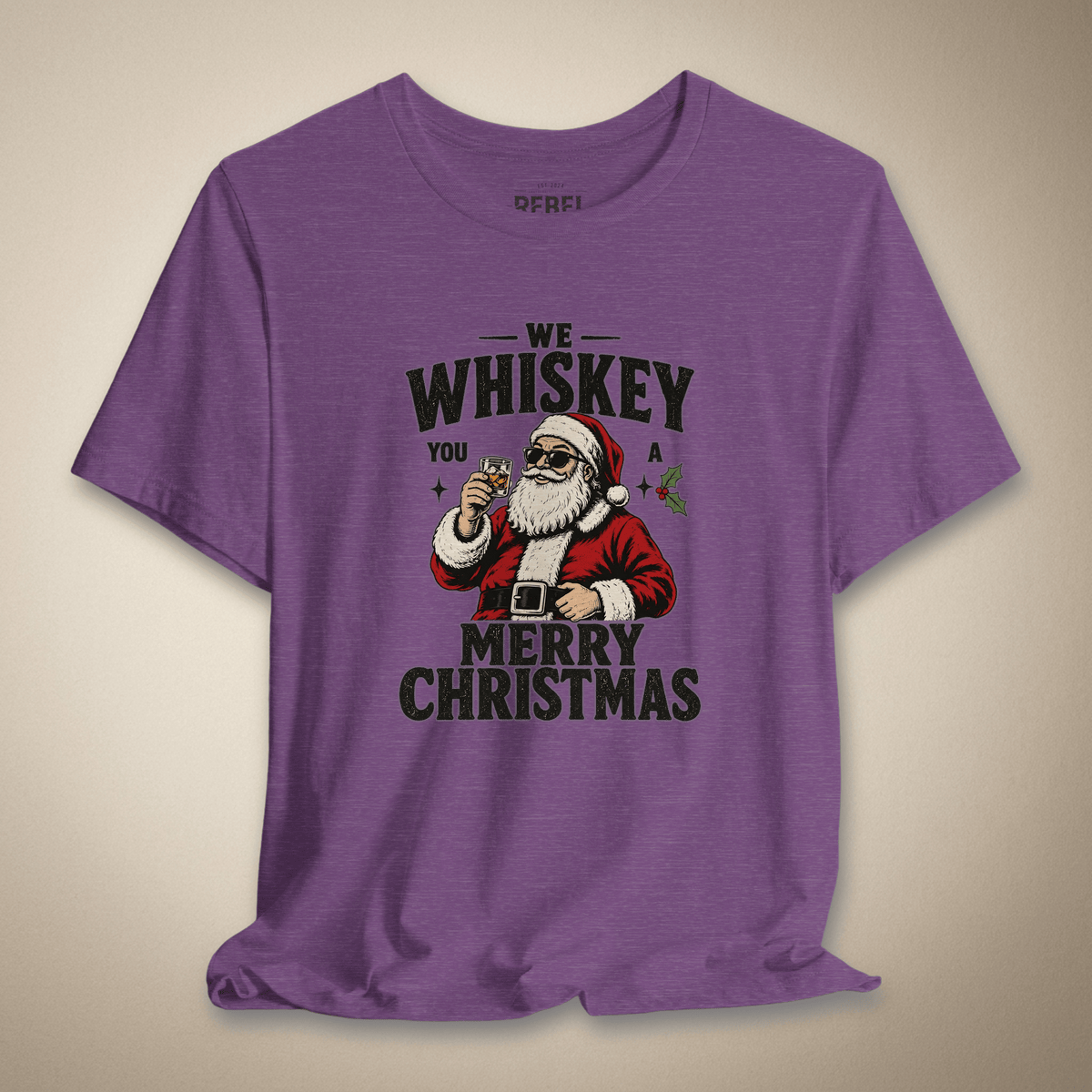 We Whiskey You a Merry Christmas Graphic Tee | Rebel Ink Designs