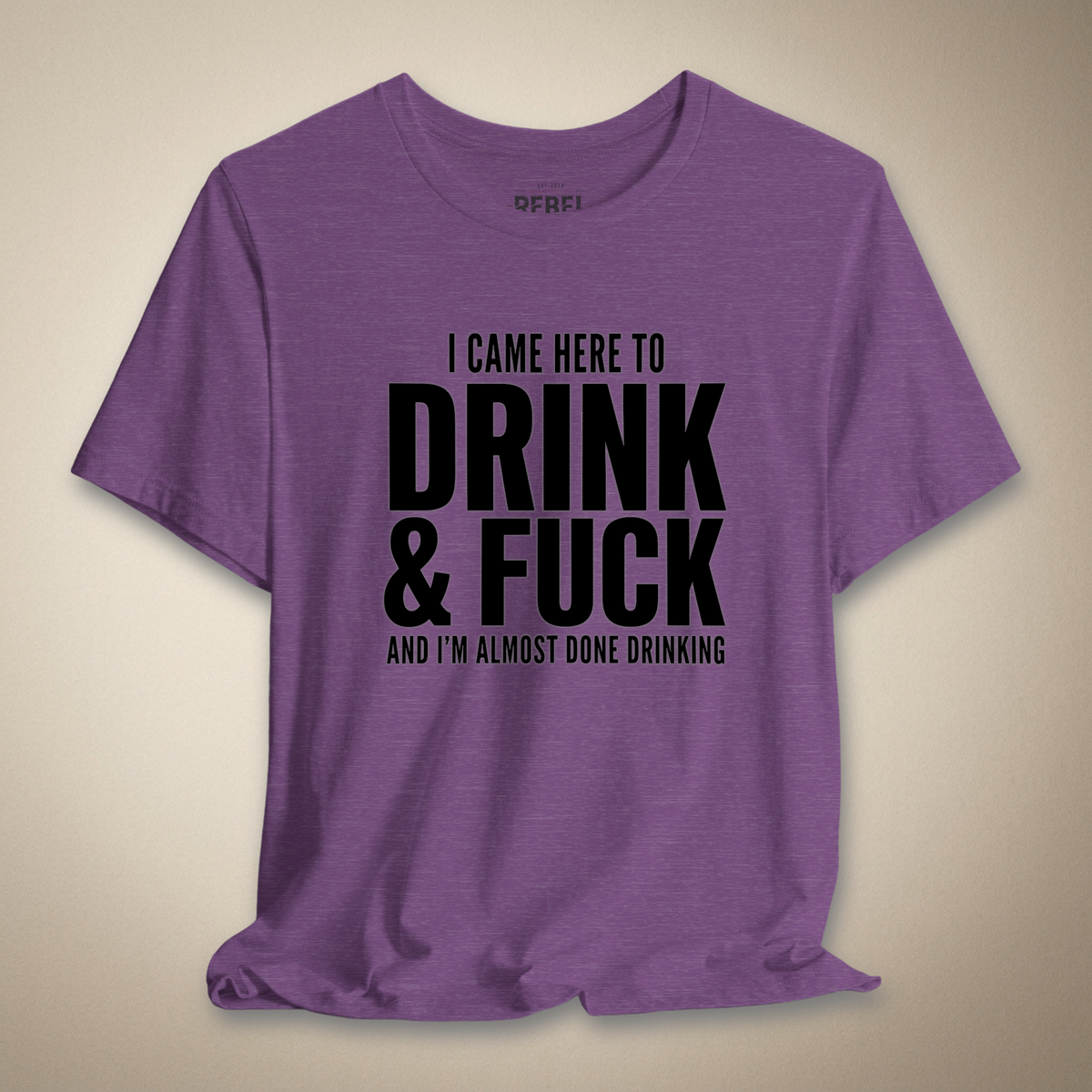 I Came Here to Drink & F**k Graphic Tee | Rebel Ink Designs