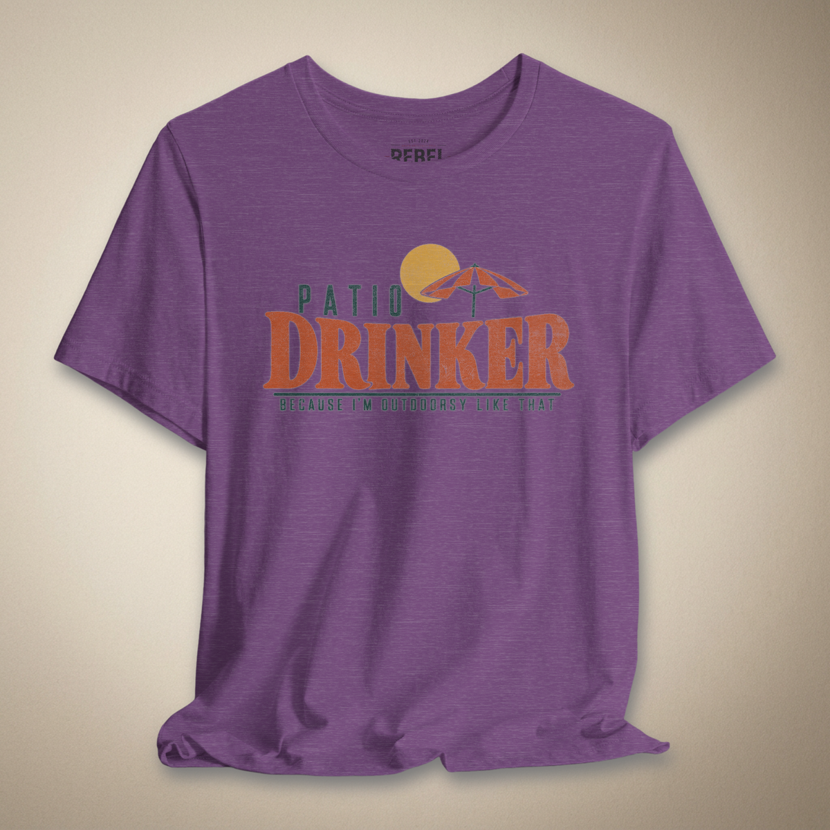 Outdoorsy Patio Drinker Graphic Tee | Rebel Ink Designs