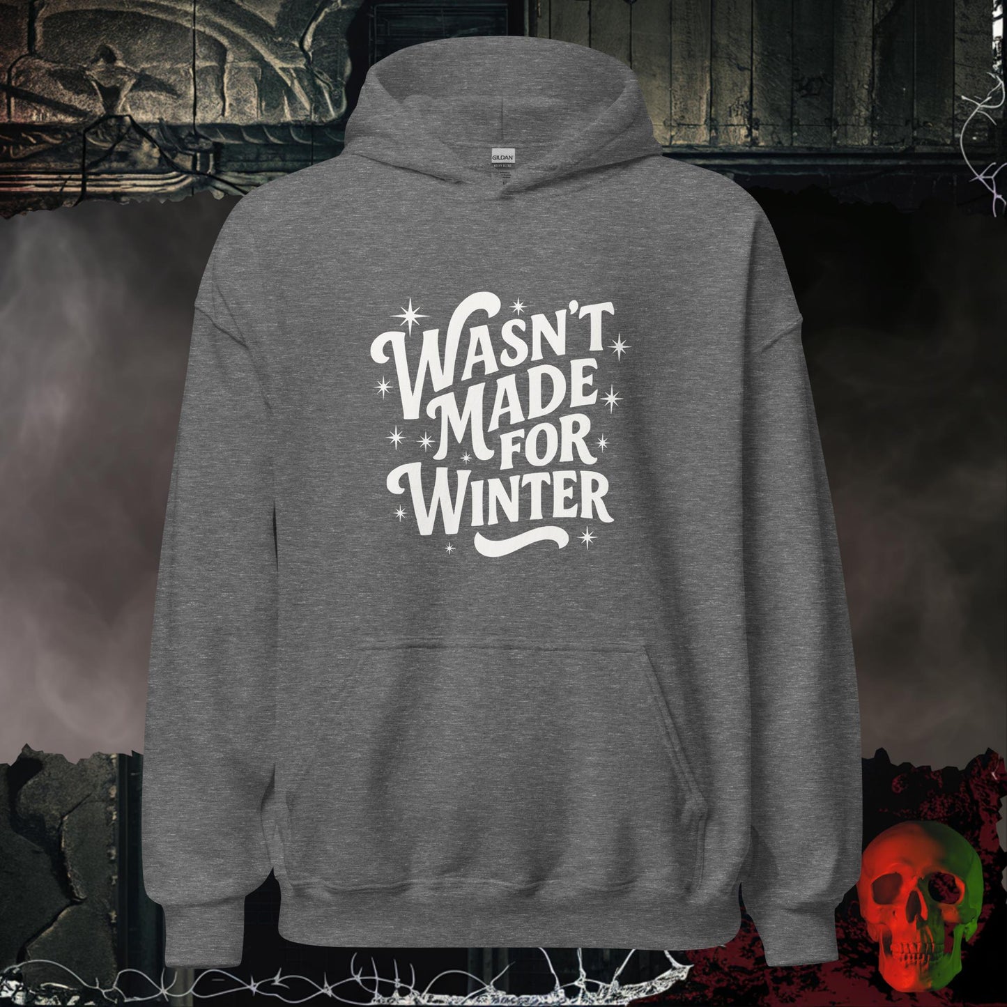 Hoodie Graphite Heather / S Wasn't Made For Winter Hoodie