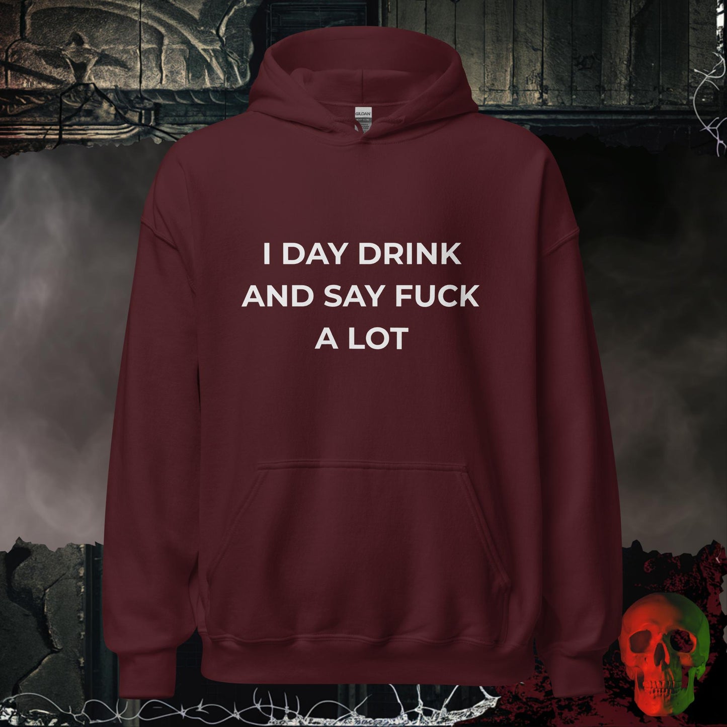 Hoodie Maroon / S Day Drinker Hoodie