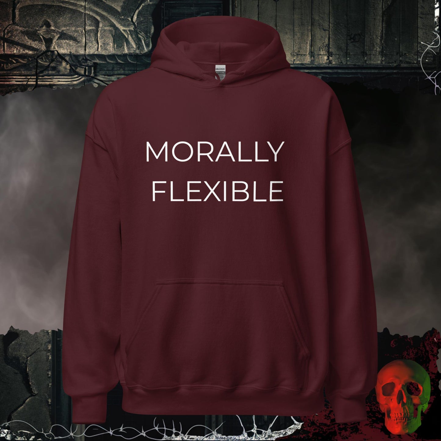 Hoodie Maroon / S Morally Flexible Hoodie