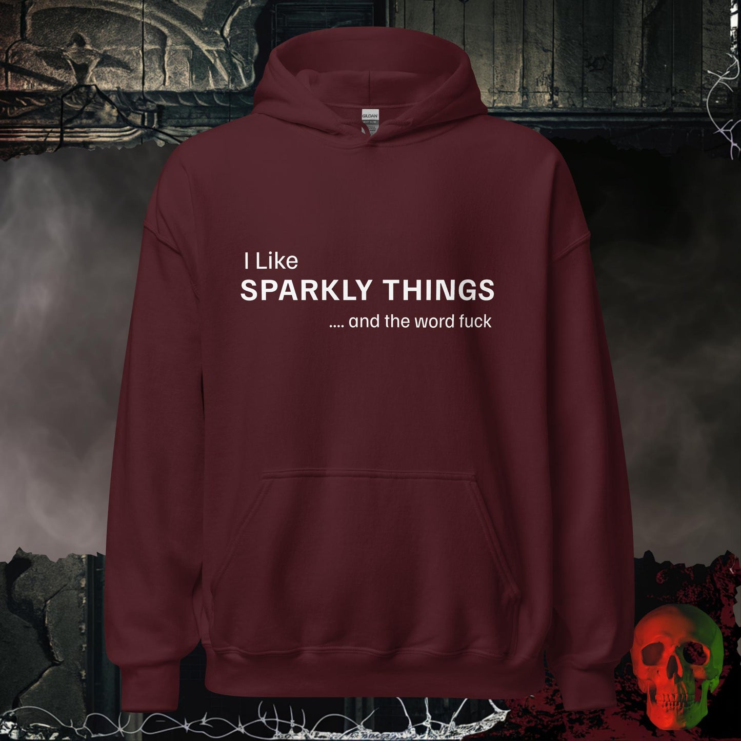 Hoodie Maroon / S Sparkly Things Hoodie
