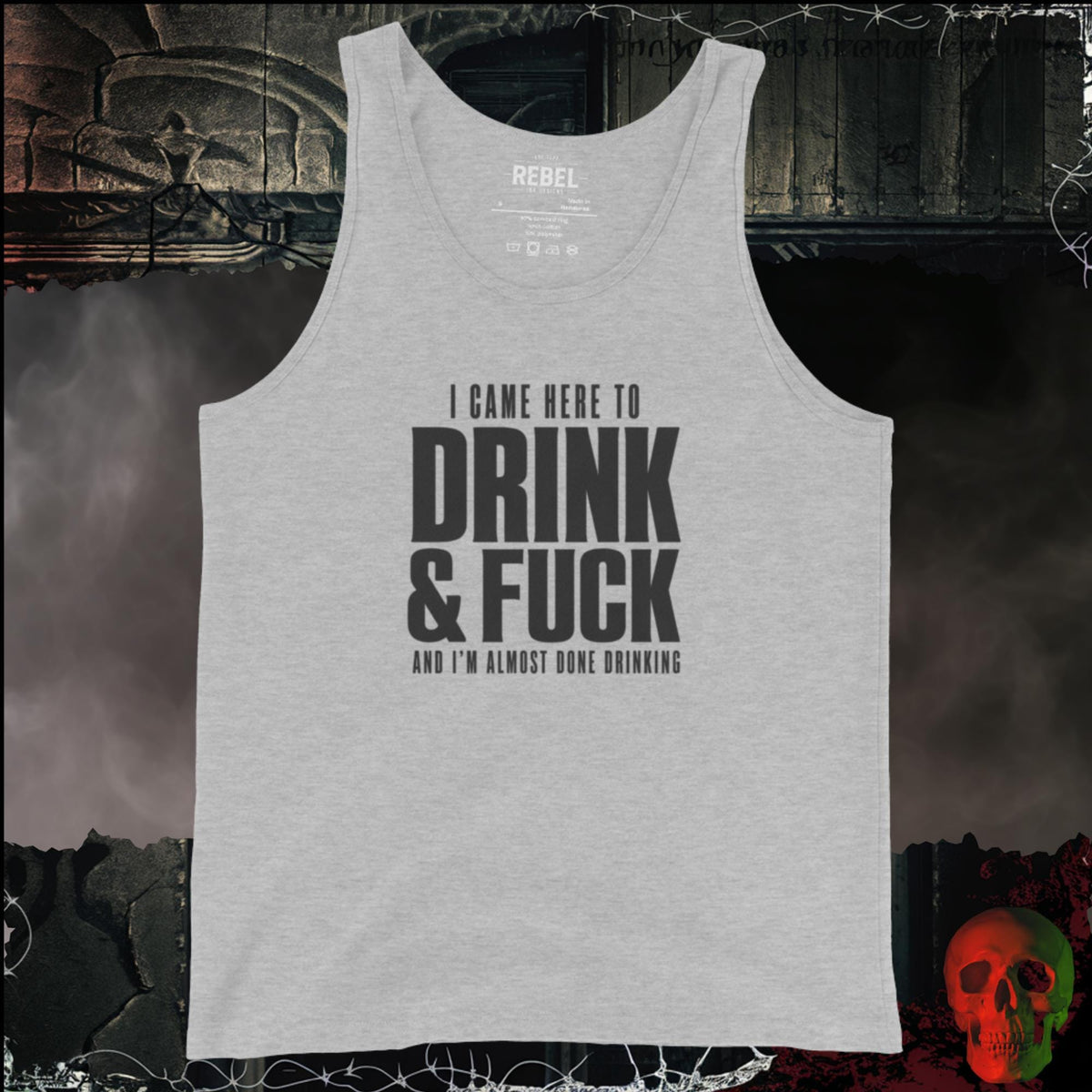Men's Tank' Athletic Heather / S I Came Here to Drink & F*ck Men's Tank | Rebel Ink Designs