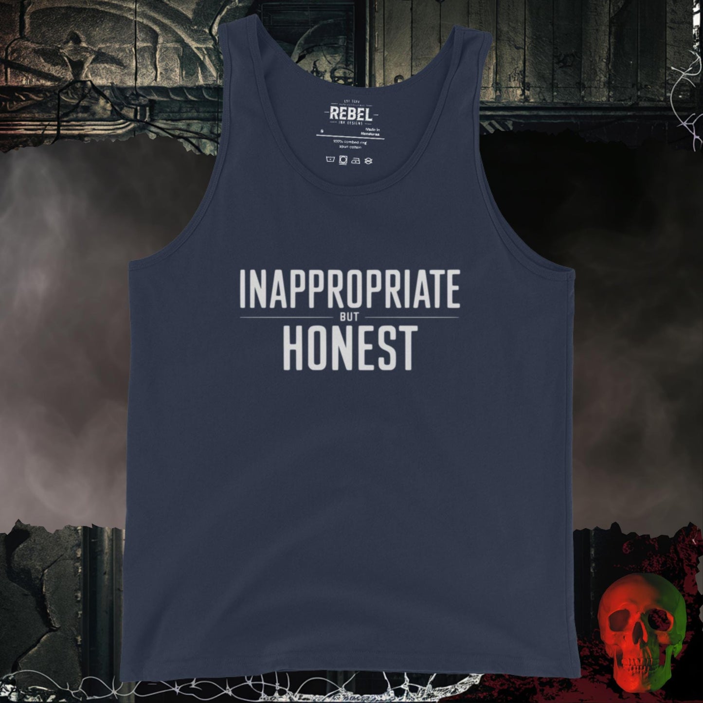 Men's Tank' Navy / S Inappropriate But Honest Tank Top Bold Statement Shirt