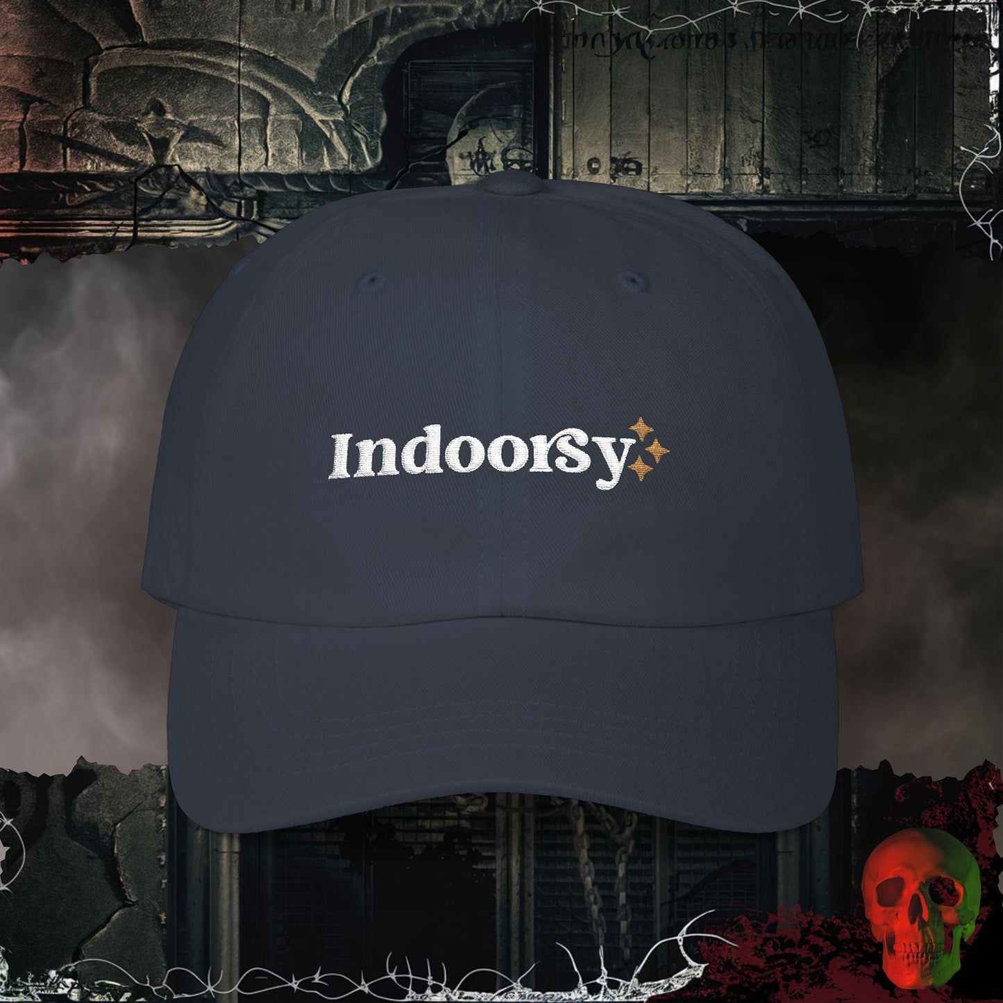 Navy Indoorsy Embroidered Hat