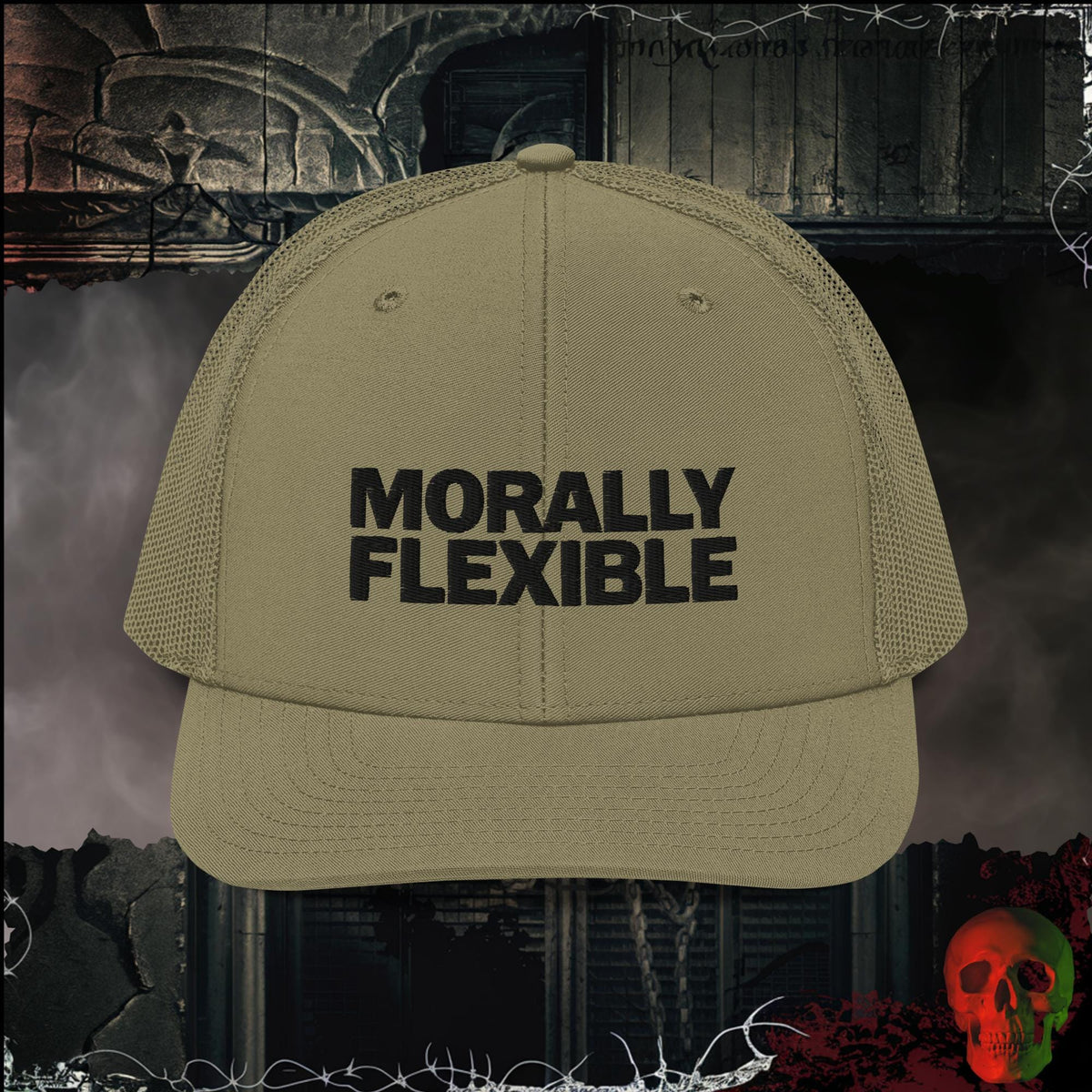 Premium Trucker Loden Morally Flexible Trucker Hat | Rebel Ink Designs