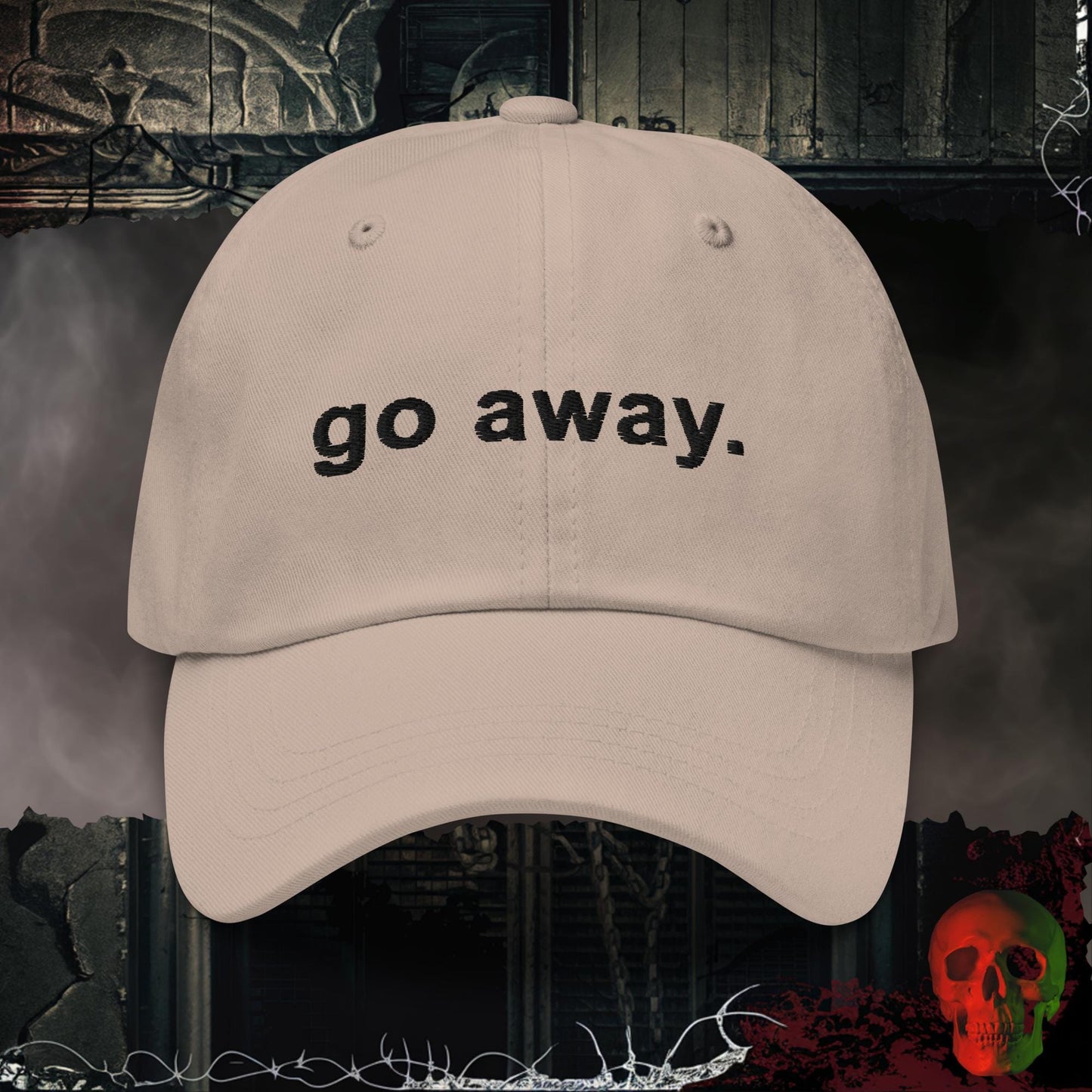 Stone go away. Embroidered Hat