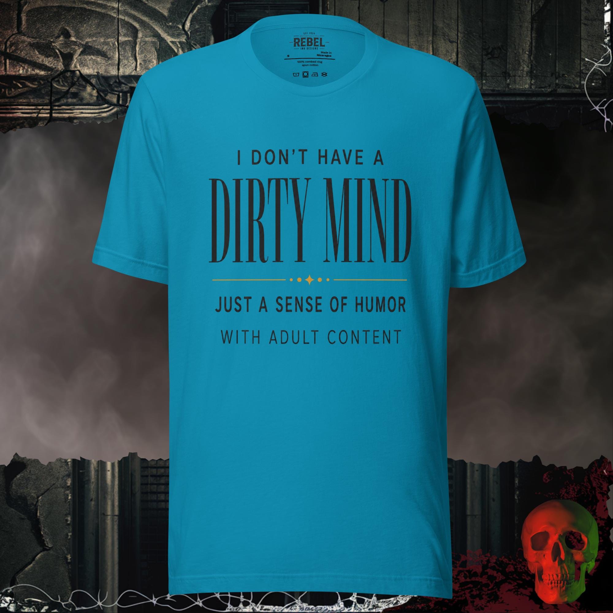 T-Shirt Aqua / S I Don't Have a Dirty Mind Graphic Tee | Rebel Ink Designs