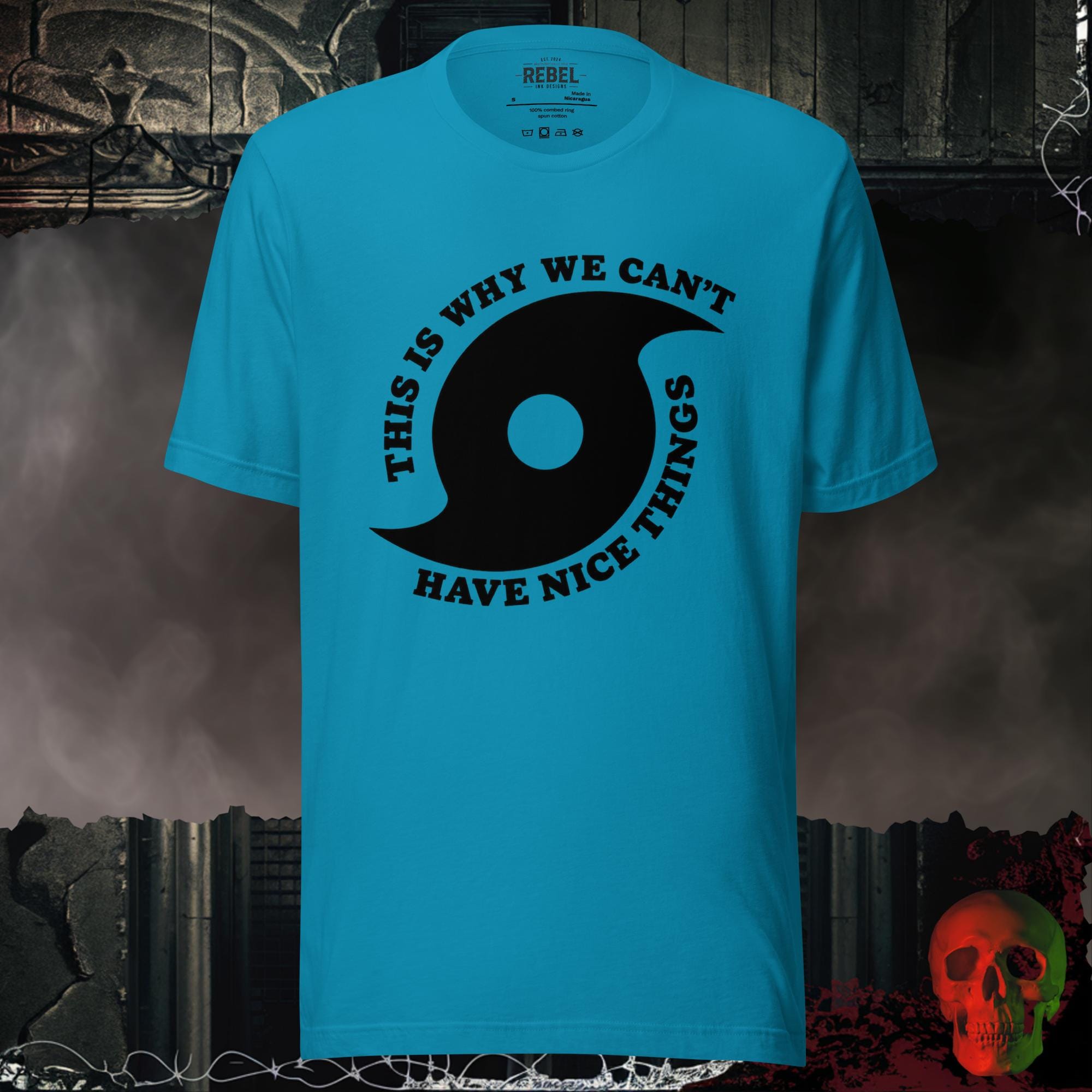 T-Shirt Aqua / S This Is Why We Can't Have Nice Things Bold Graphic Statement Tee | Rebel Ink