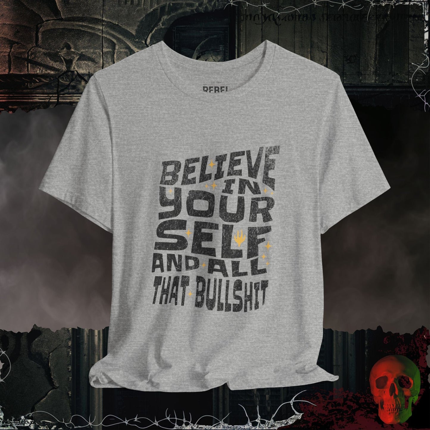 T-Shirt Athletic Heather / S Believe In Yourself Tee