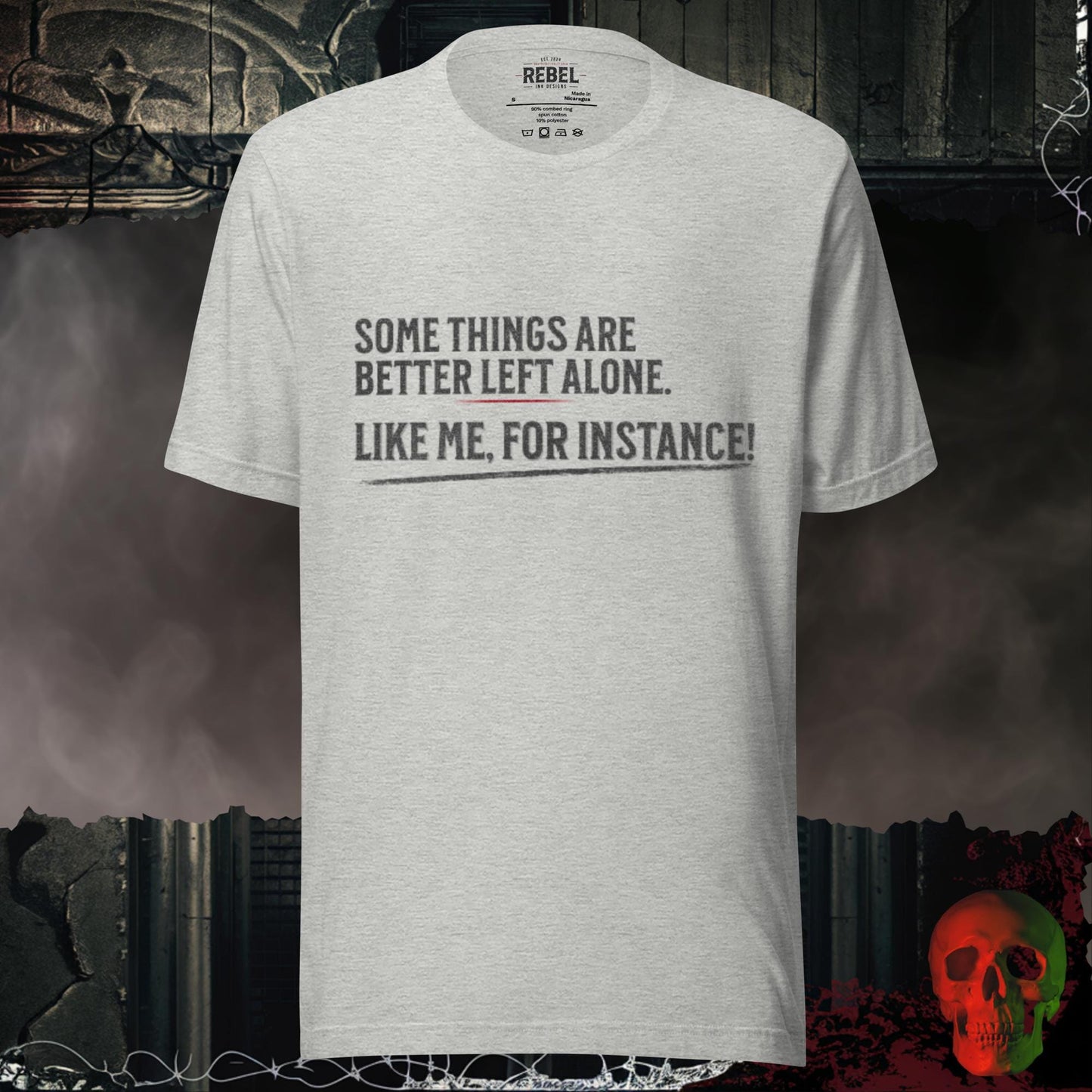 T-Shirt Athletic Heather / S Better Left Alone Tee