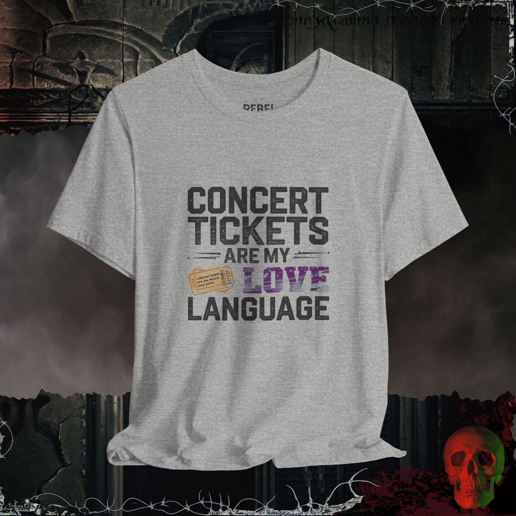 T-Shirt Athletic Heather / S Concert Tickets
