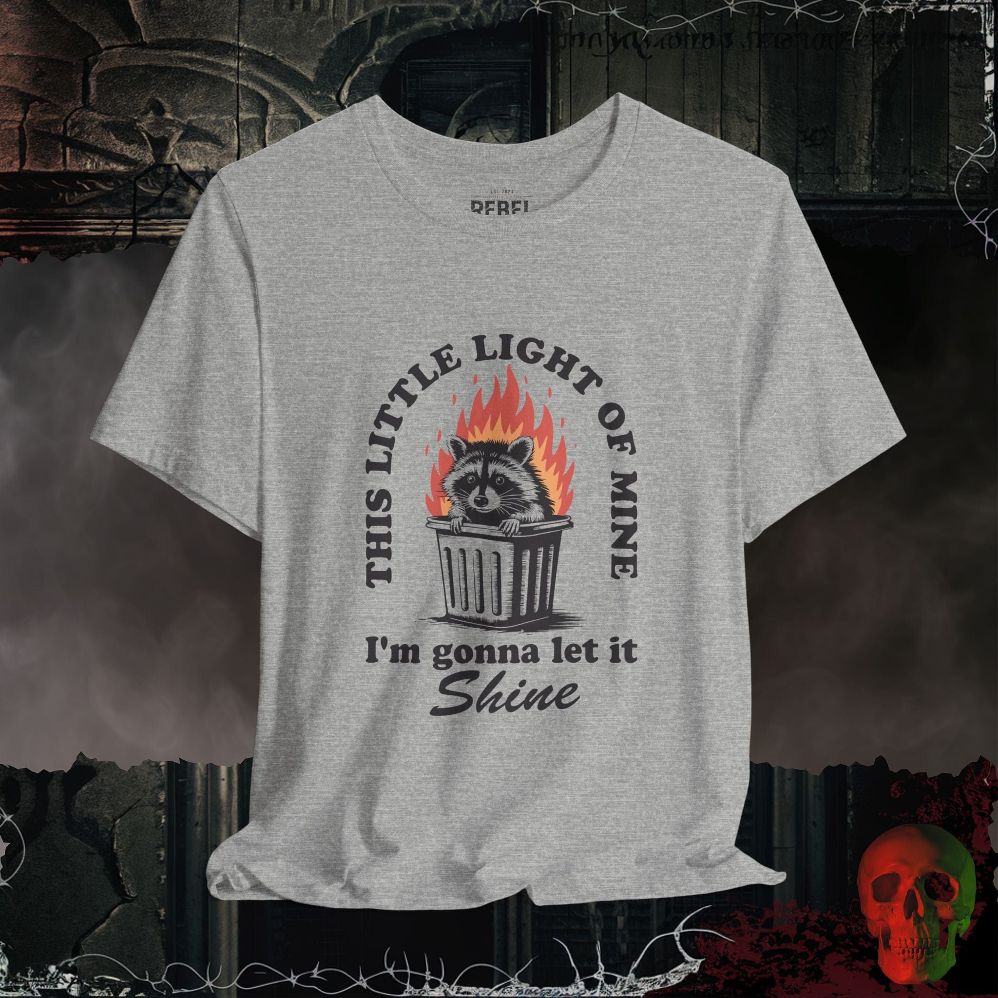 T-Shirt Athletic Heather / S Dumpster Fire Tee