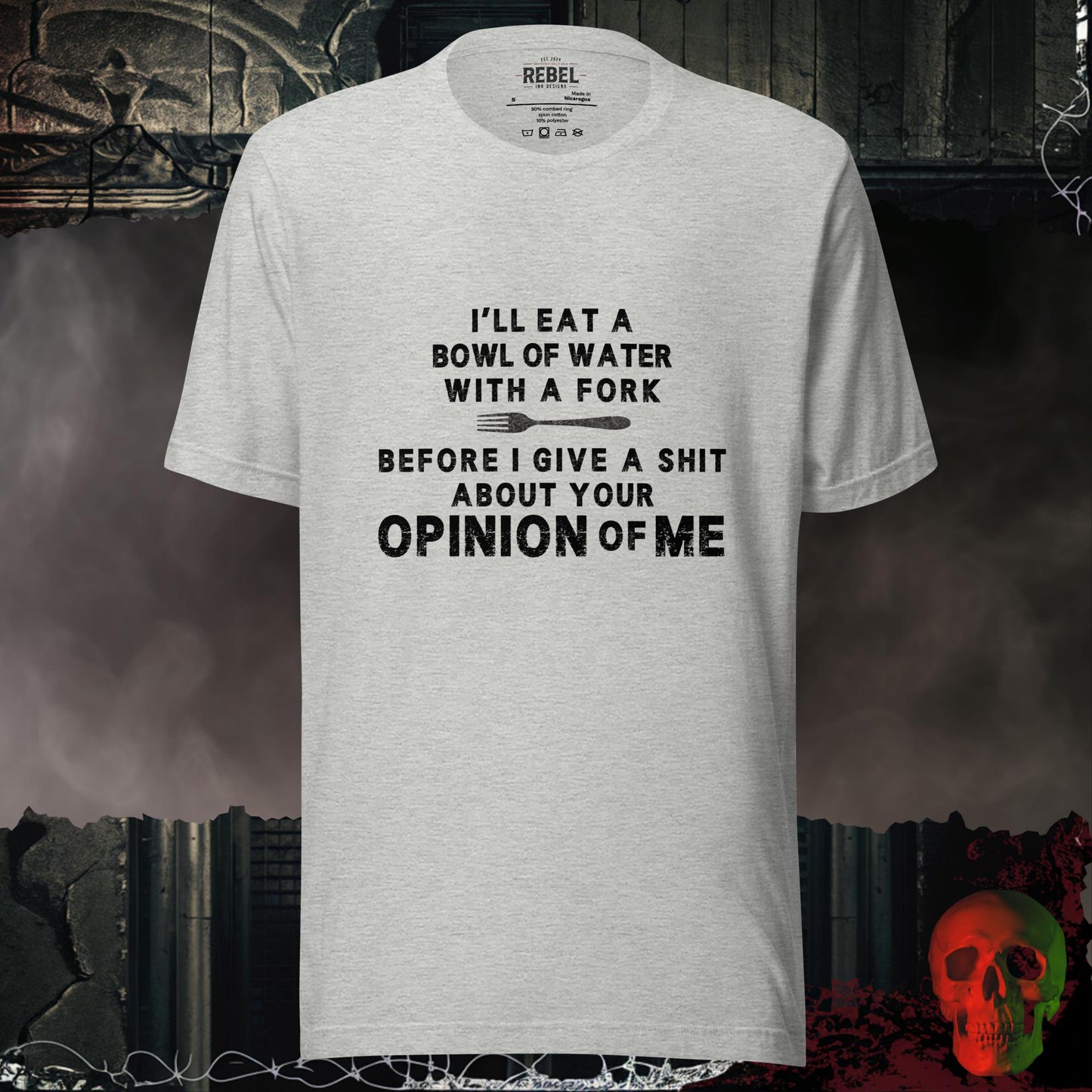 T-Shirt Athletic Heather / S Eating a Bowl Of Water Tee