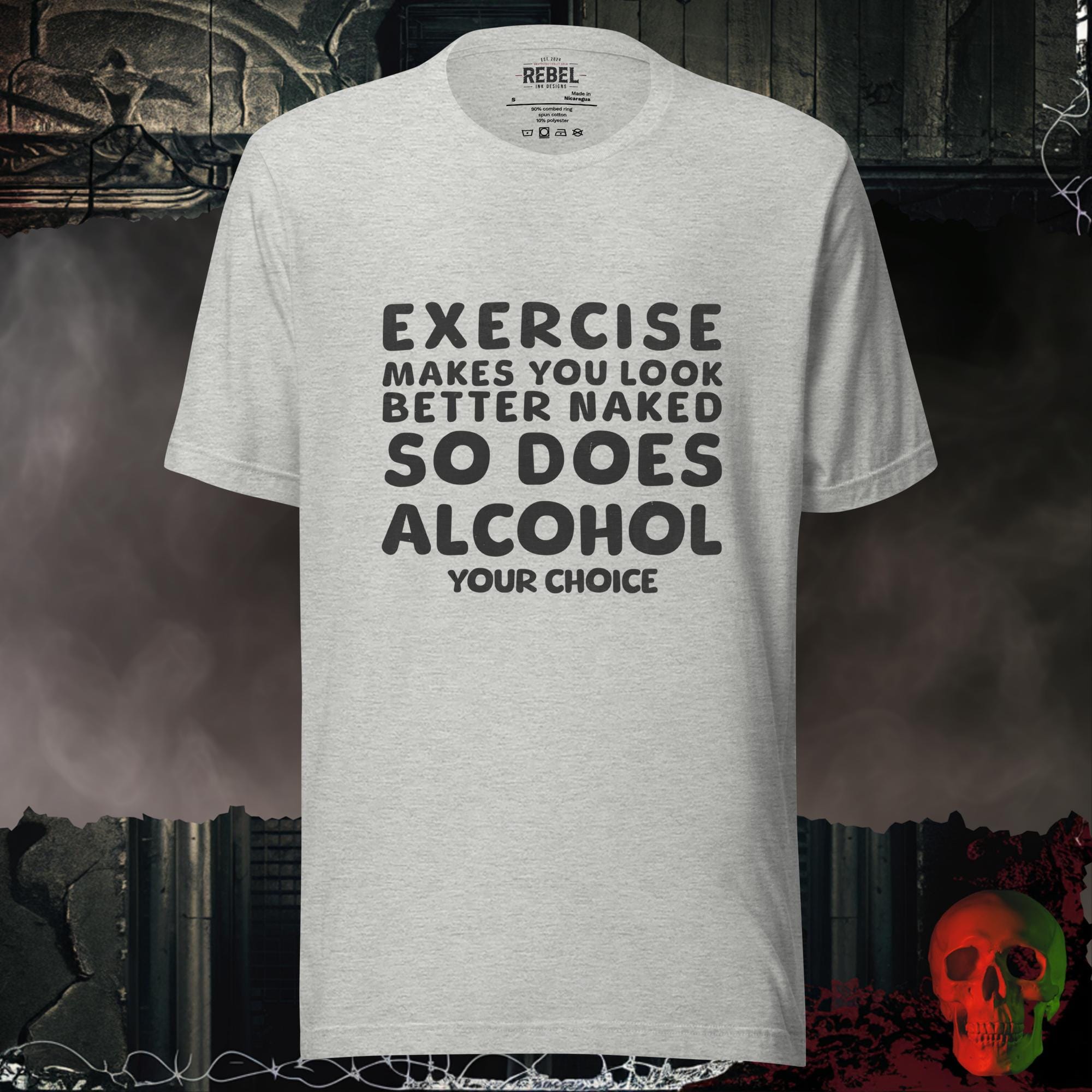 T-Shirt Athletic Heather / S Exercise or Alcohol Tee