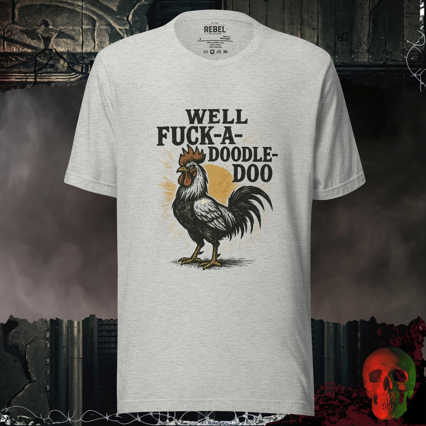 T-Shirt Athletic Heather / S F@ck a Doodle Do Tee
