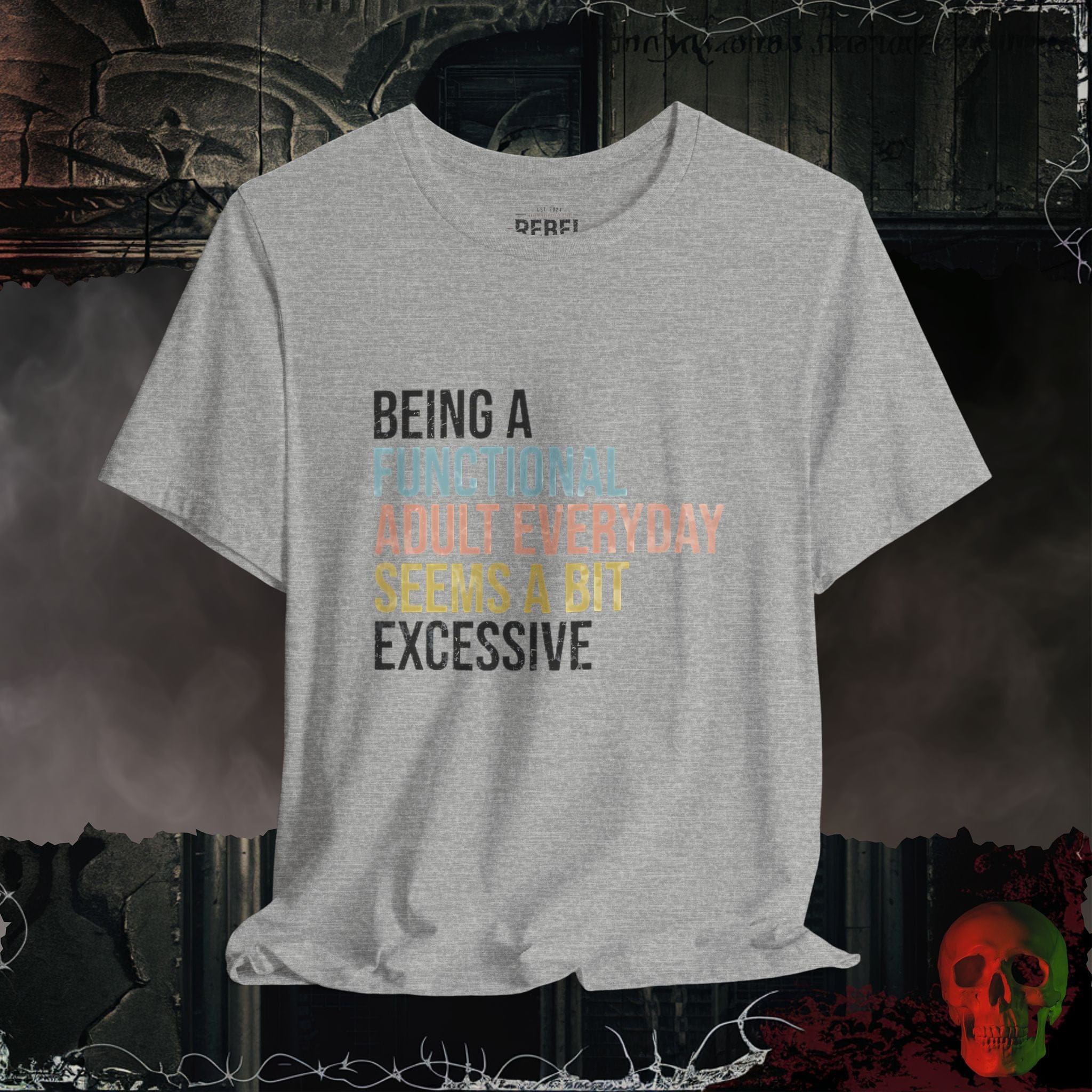 T-Shirt Athletic Heather / S Functional Adulting Tee
