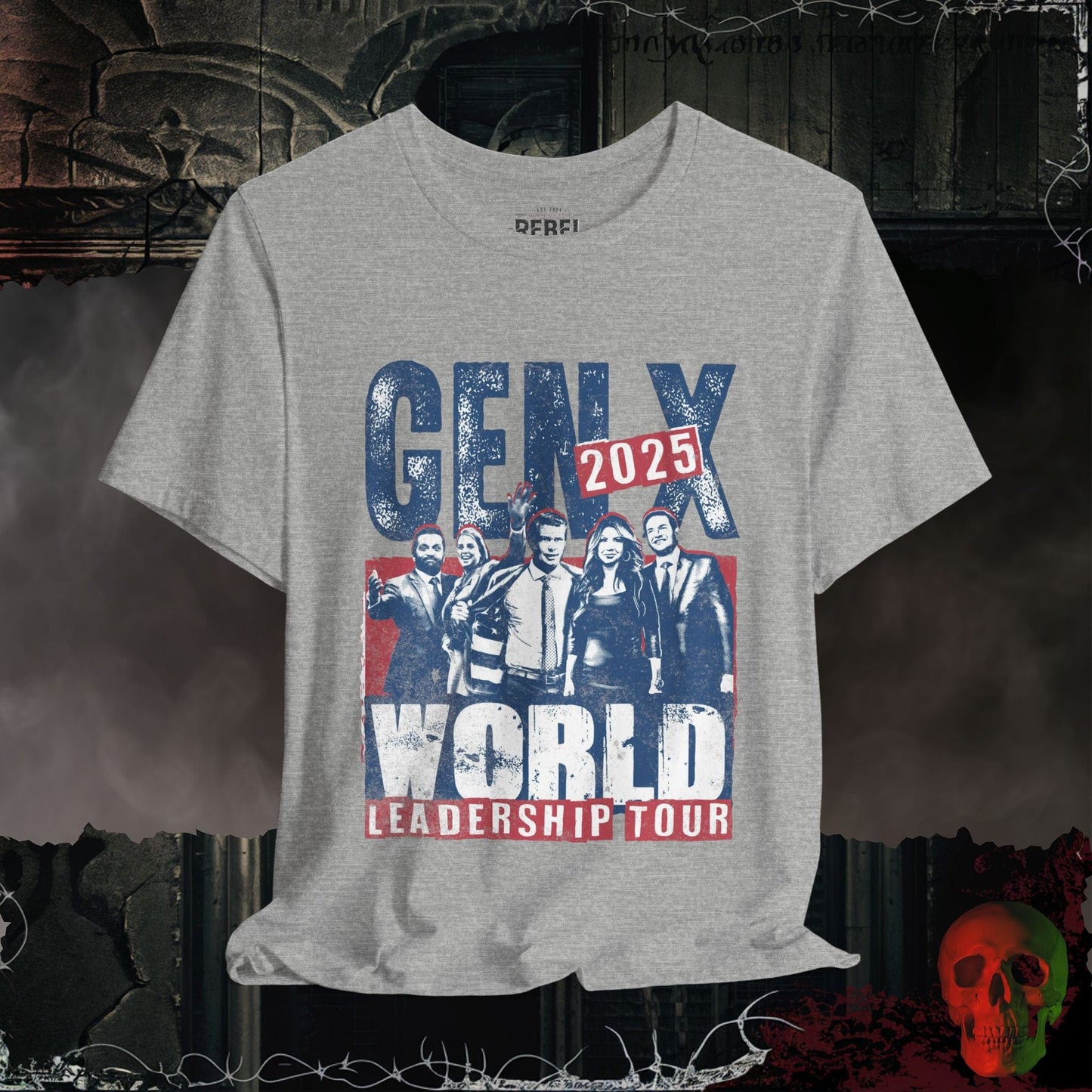 T-Shirt Athletic Heather / S Gen X World Leadership Tour 2025 Tee