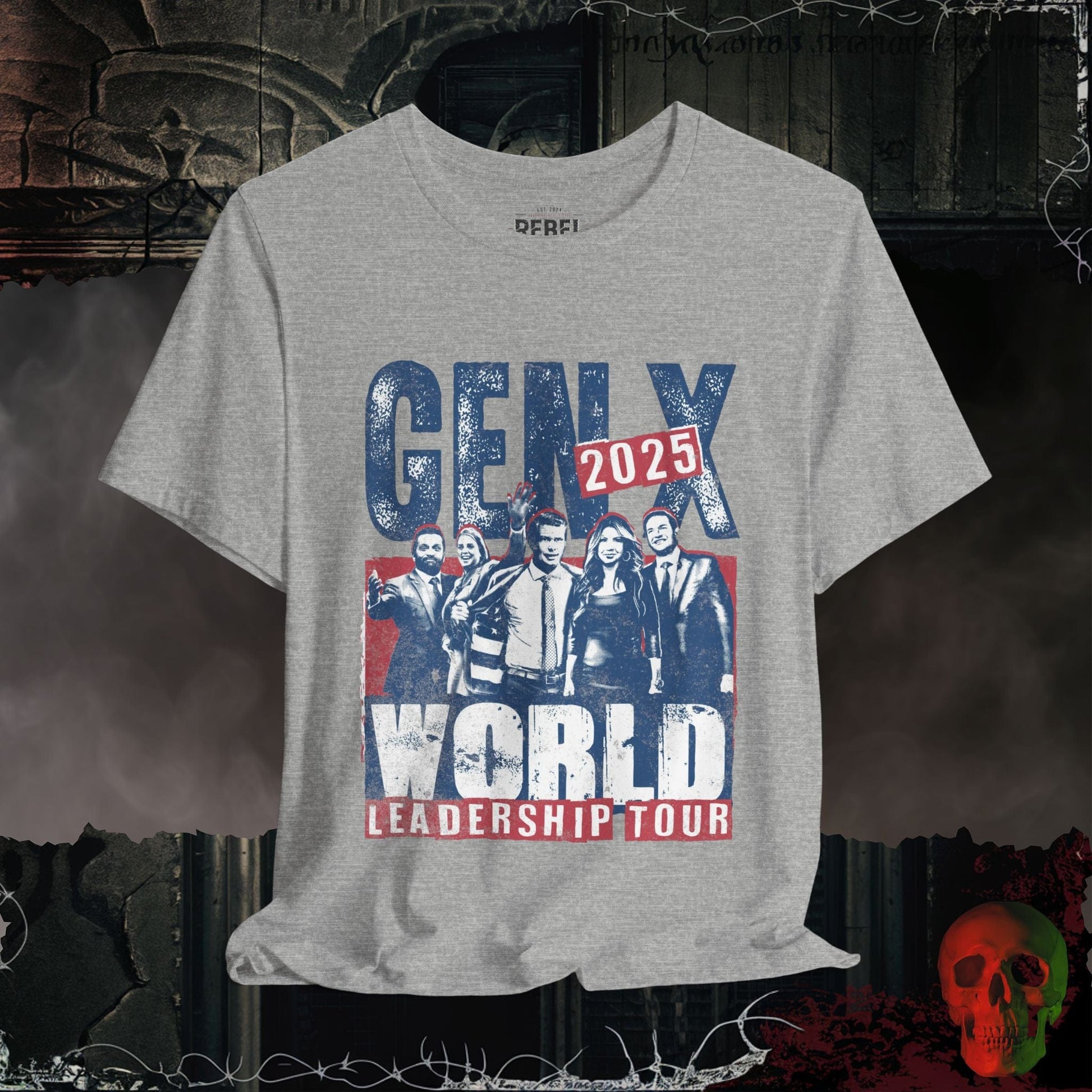 T-Shirt Athletic Heather / S Gen X World Leadership Tour 2025 Tee