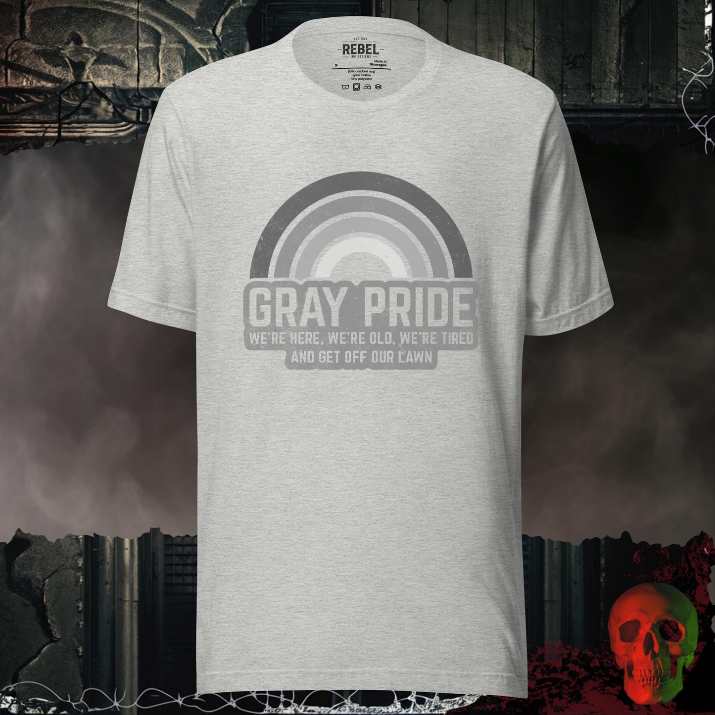 T-Shirt Athletic Heather / S Gray Pride Tee