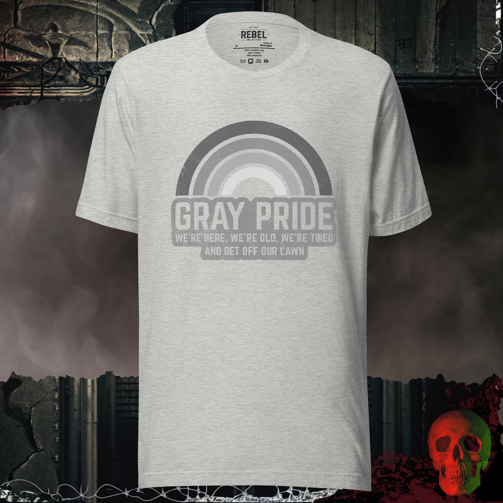 T-Shirt Athletic Heather / S Gray Pride Tee