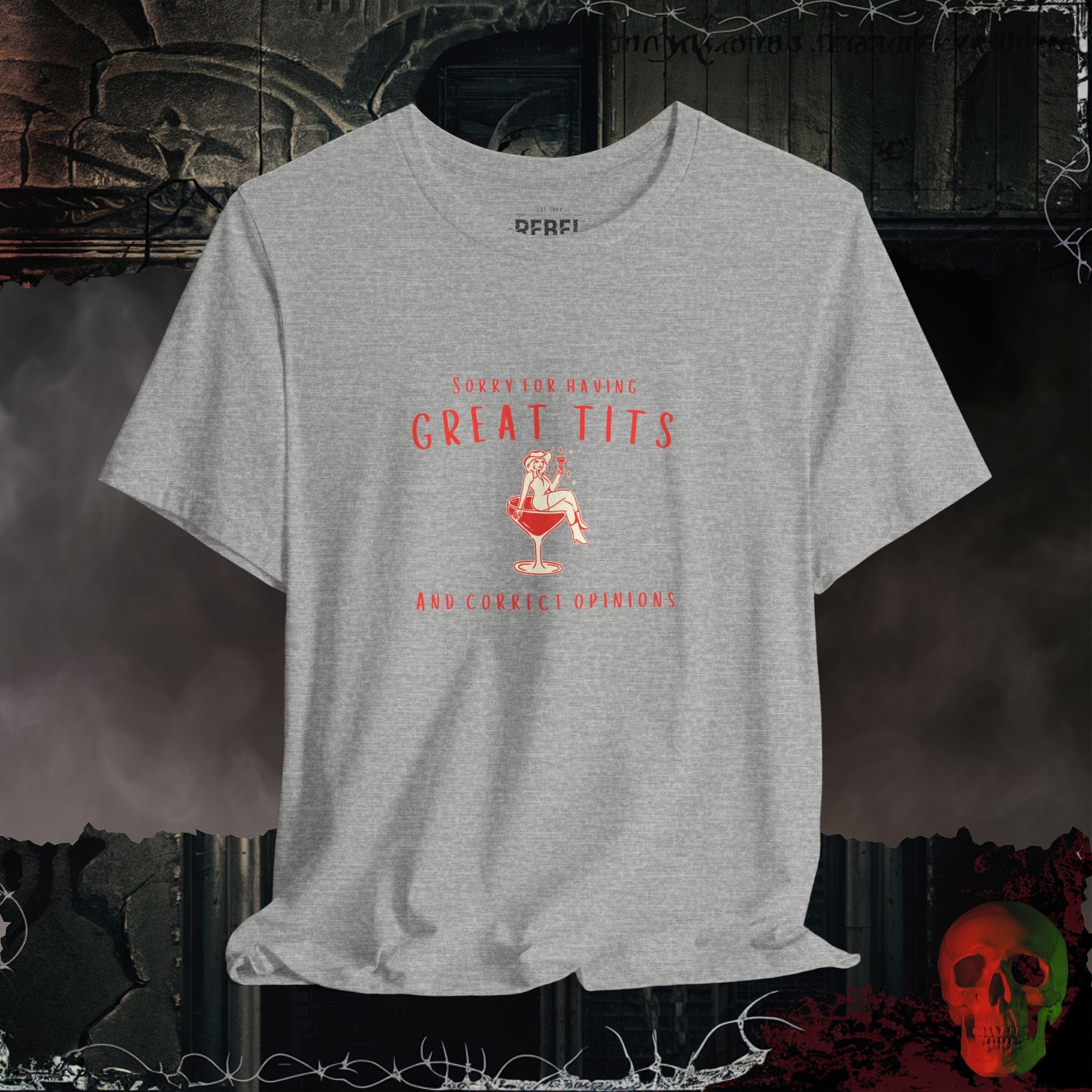 T-Shirt Athletic Heather / S Great Tits and Correct Opinions T-Shirt