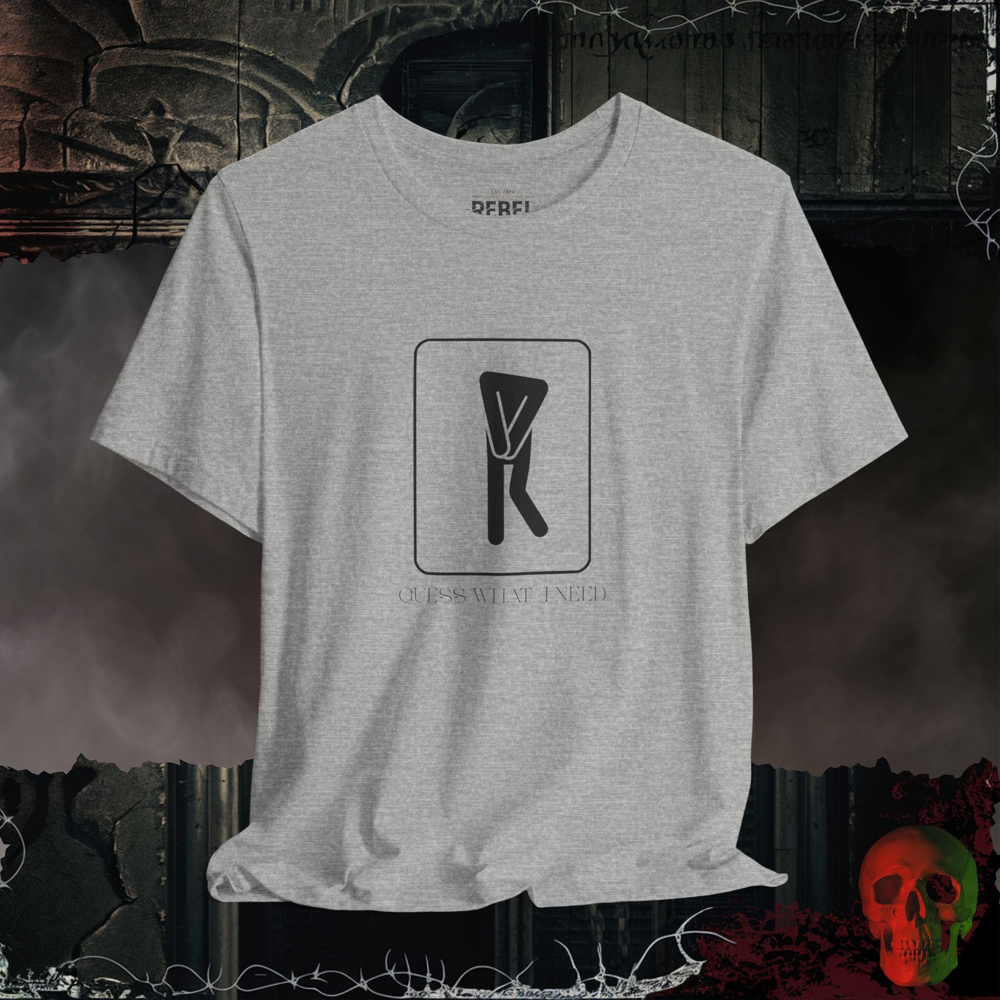 T-Shirt Athletic Heather / S Guess What I Need Tee (For the Ladies)