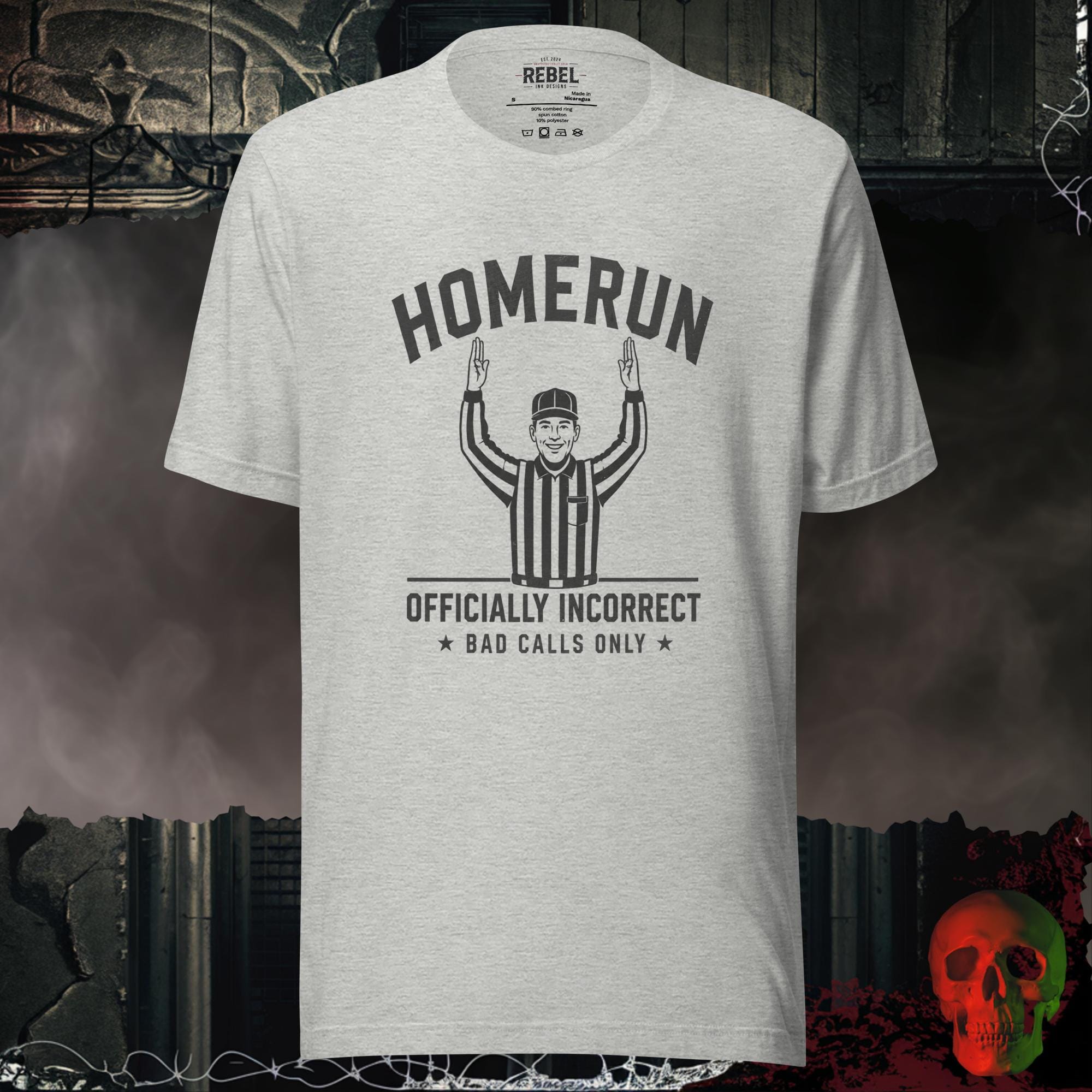 T-Shirt Athletic Heather / S Home Run Attitude Graphic Tee | Rebel Ink Designs