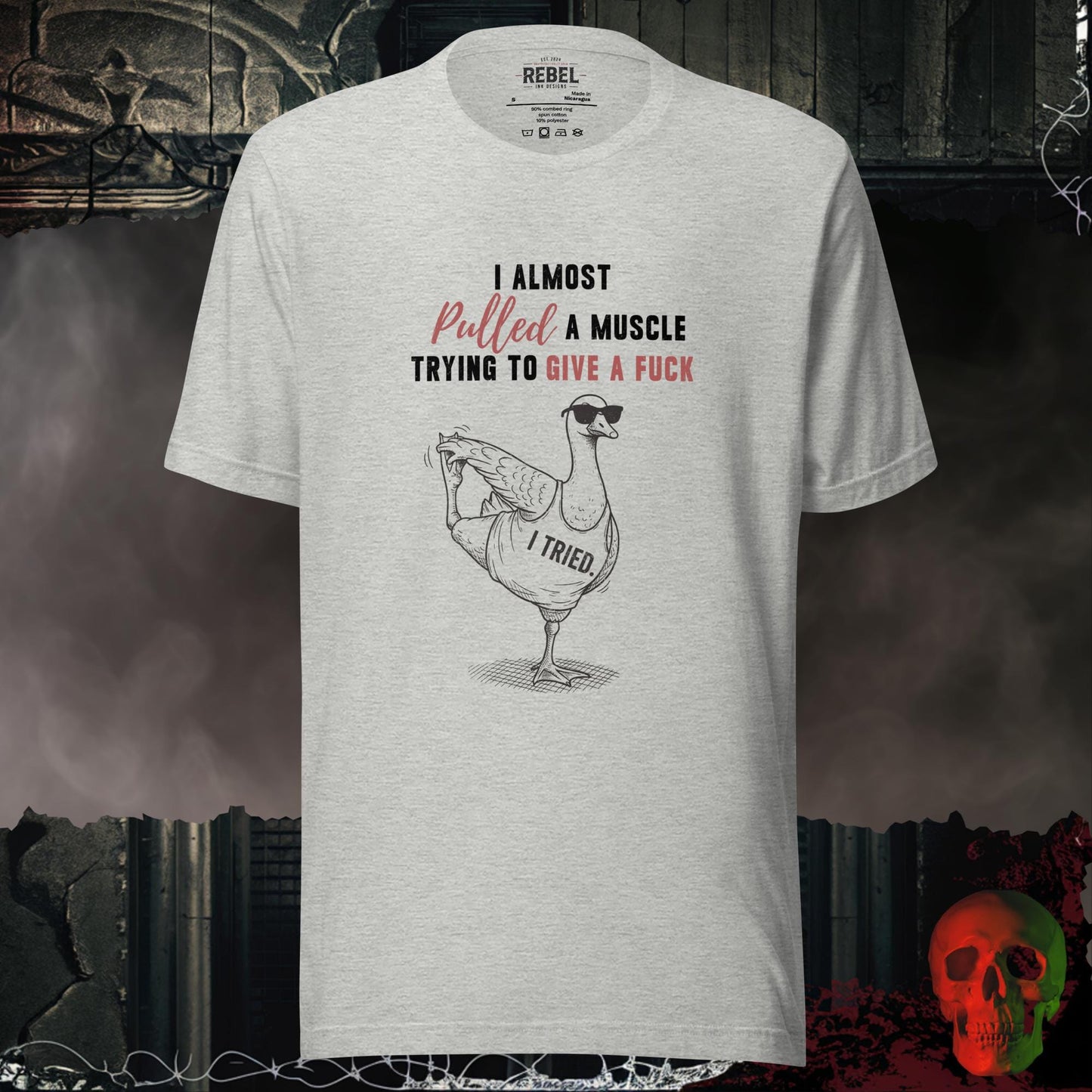 T-Shirt Athletic Heather / S I Almost Pulled a Muscle Tee