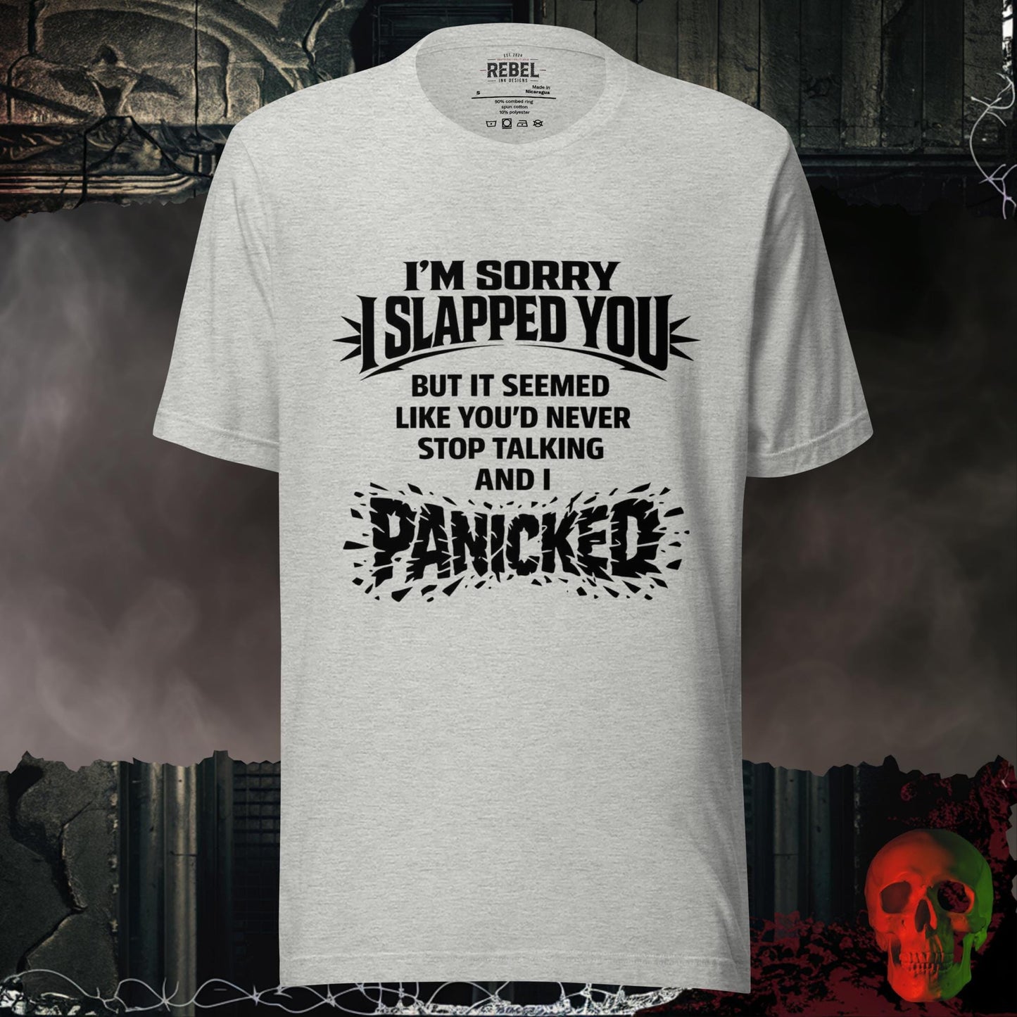 T-Shirt Athletic Heather / S I am Sorry I Slapped You Tee