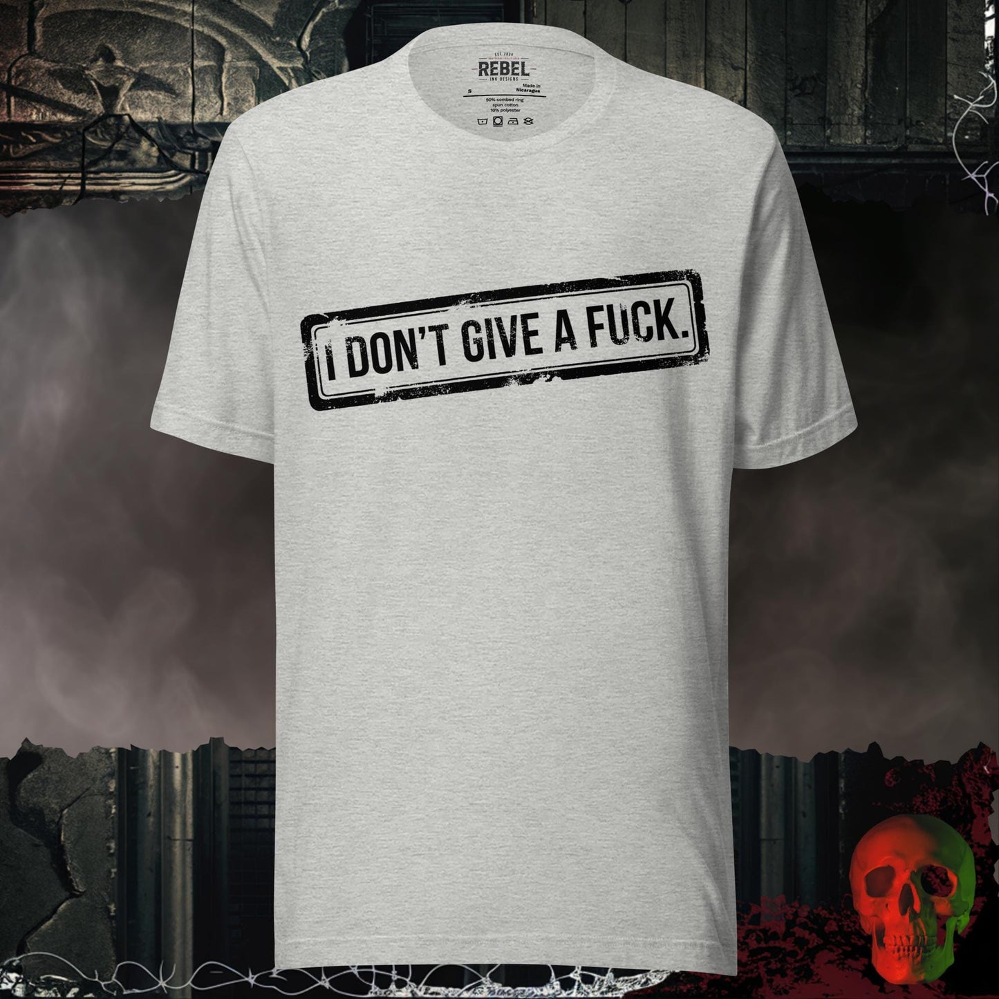 T-Shirt Athletic Heather / S I Don't Give a F*ck Tee