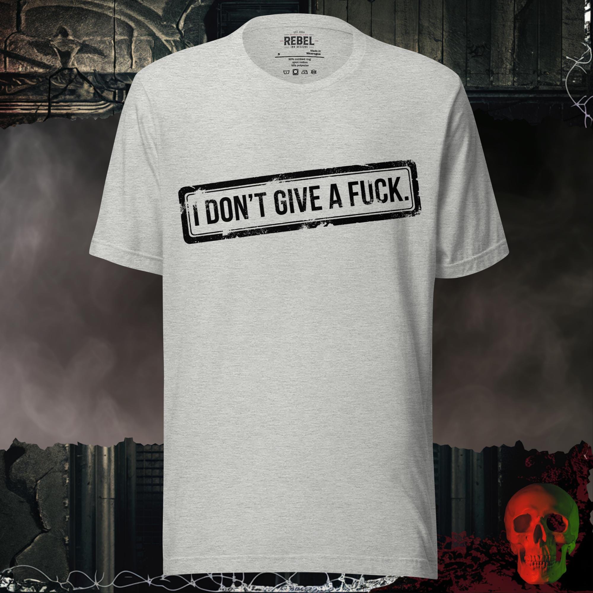 T-Shirt Athletic Heather / S I Don't Give a F*ck Tee