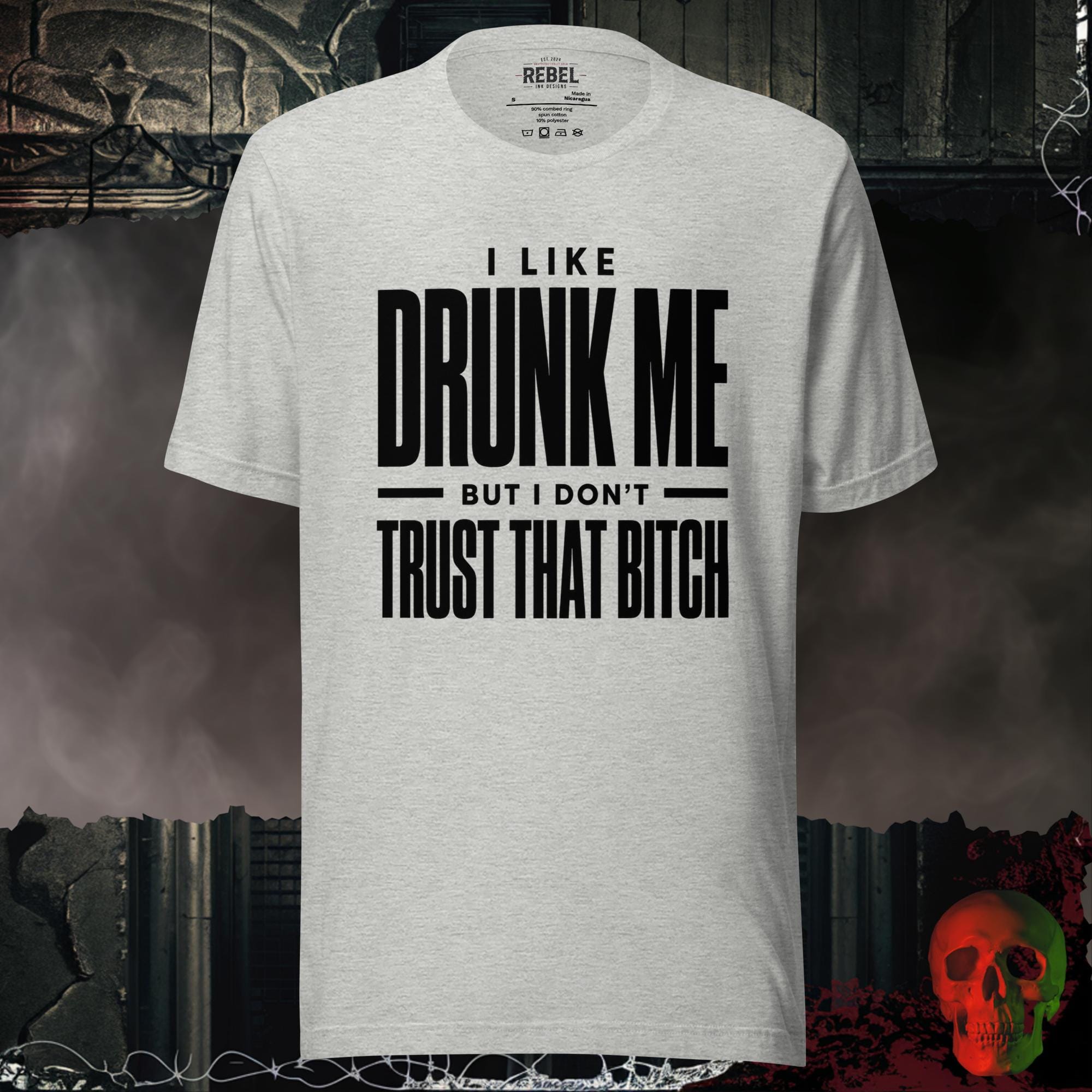 T-Shirt Athletic Heather / S I Like Drunk Me Graphic Tee | Rebel Ink Designs