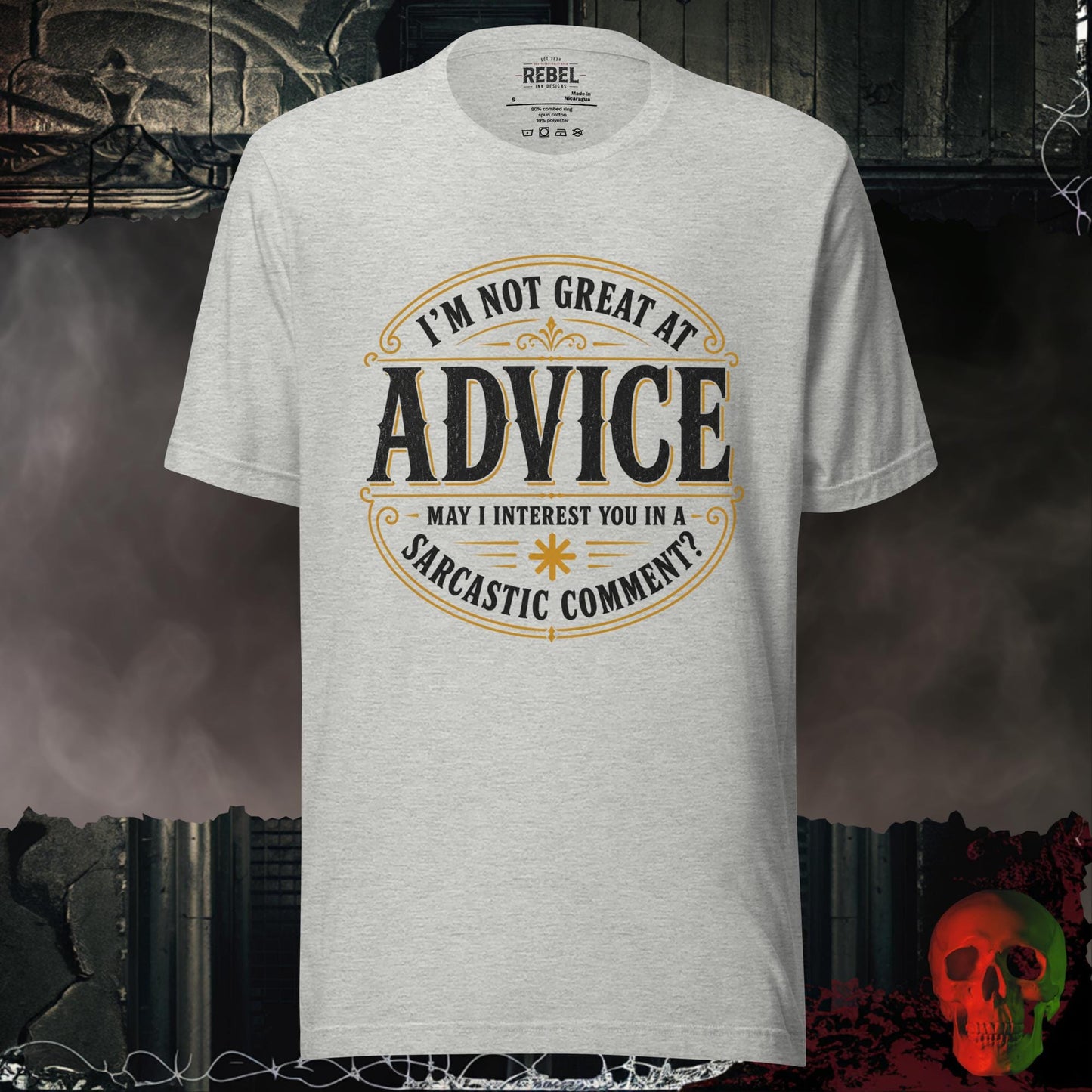 T-Shirt Athletic Heather / S I’m Not Great at Advice Sarcastic Comment Graphic Tee