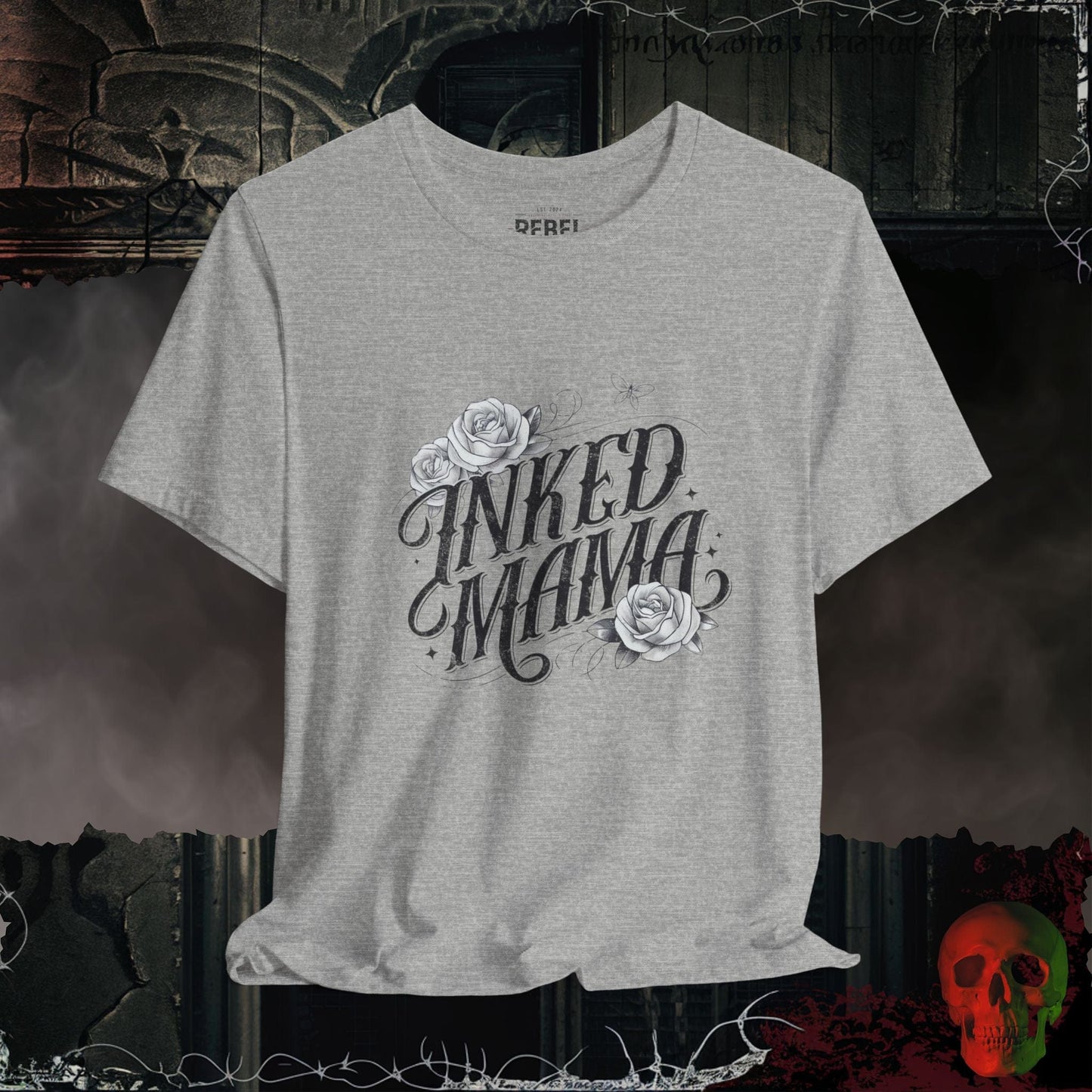 T-Shirt Athletic Heather / S Inked Mama Tee