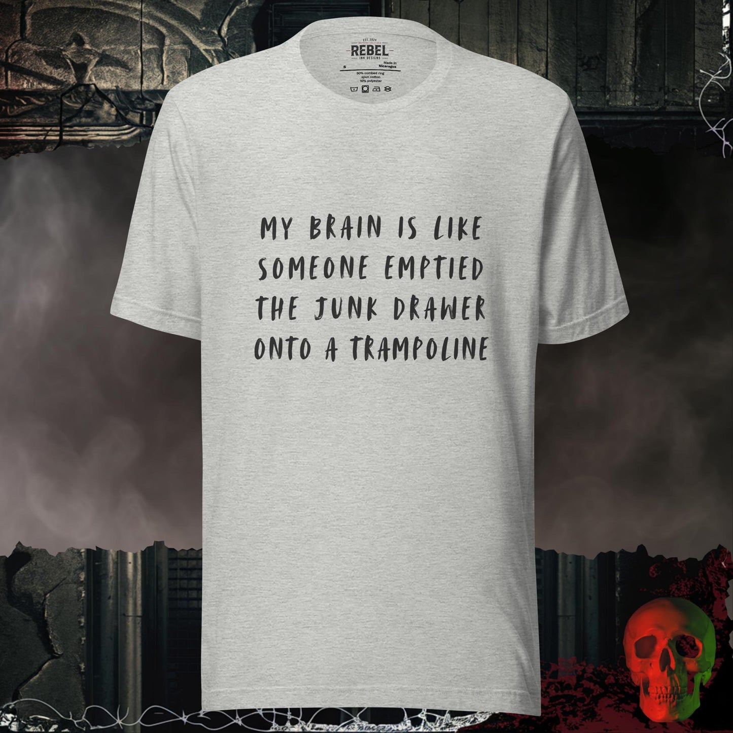 T-Shirt Athletic Heather / S Junk Drawer Brain Tee