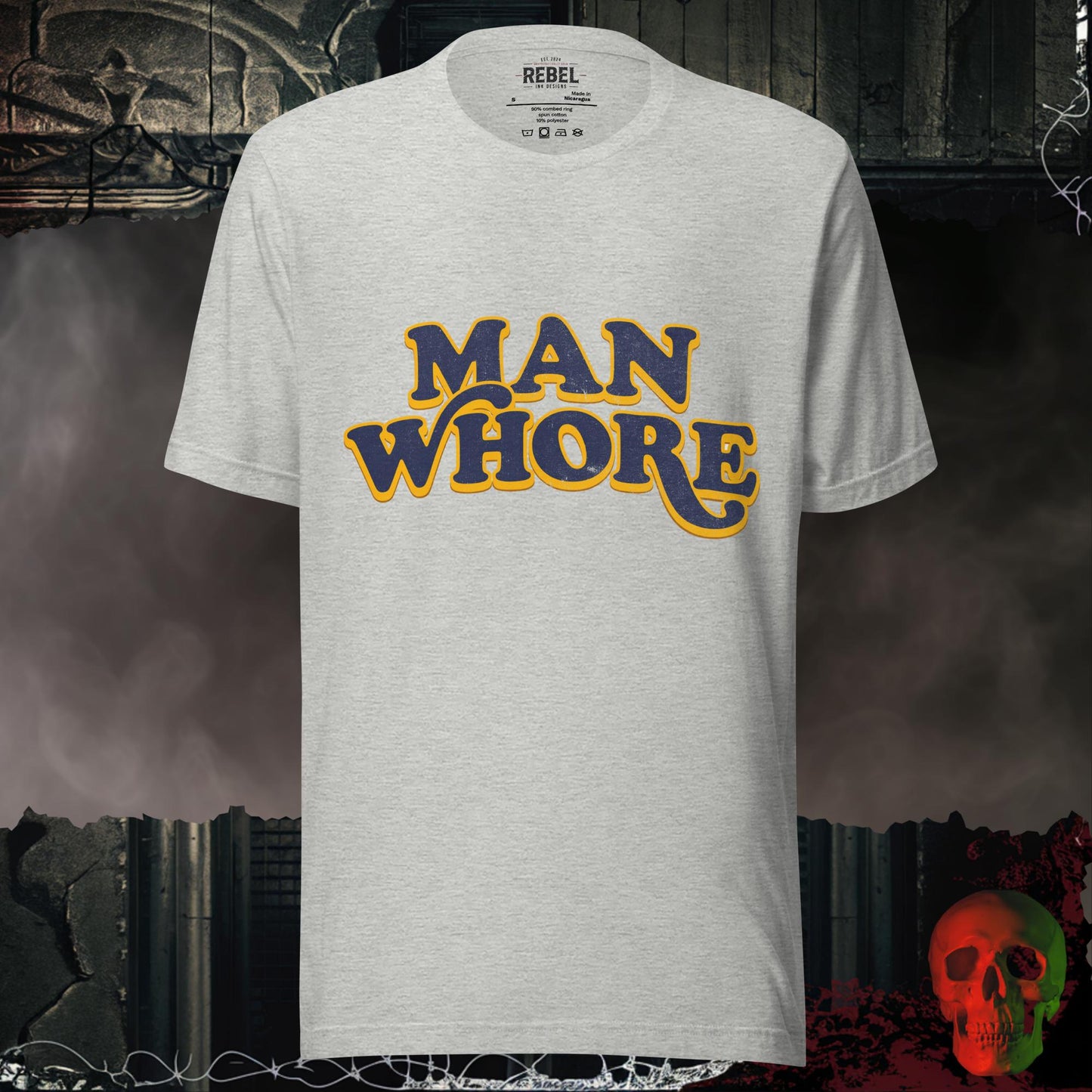 T-Shirt Athletic Heather / S Man Whore Tee
