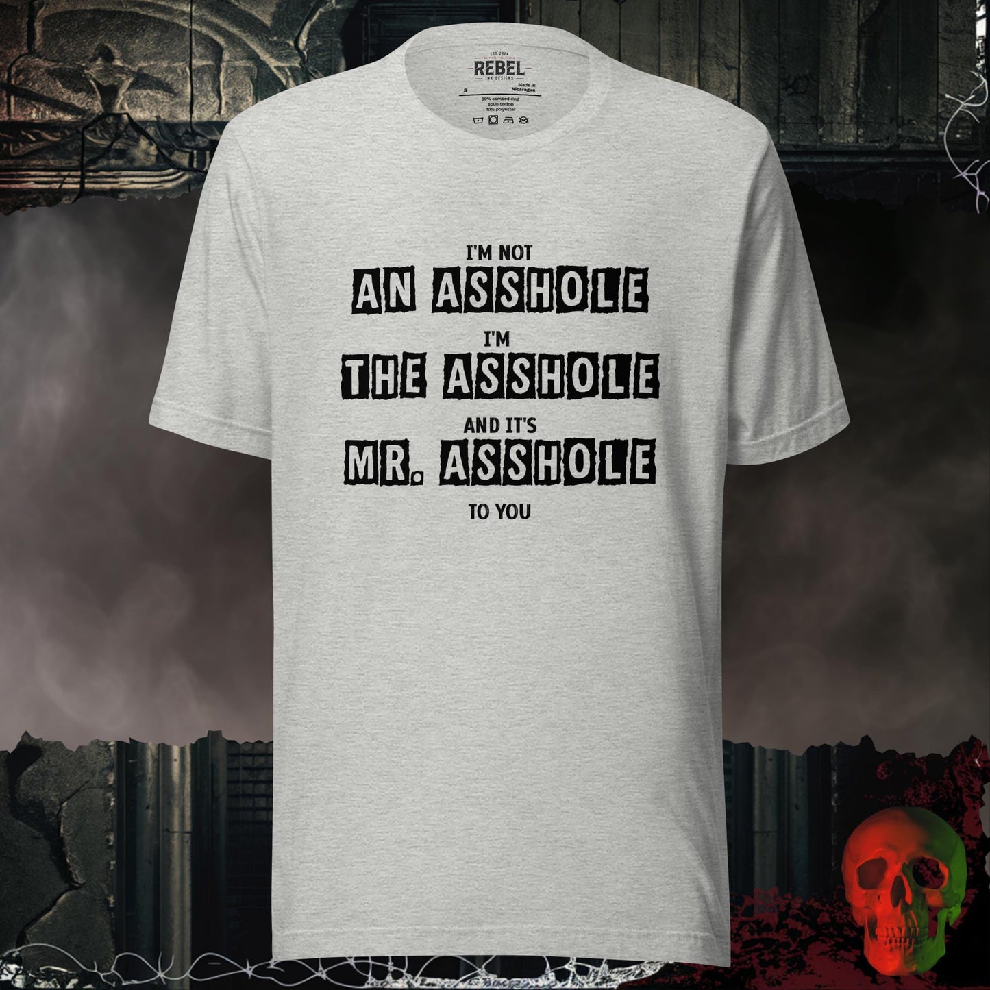 T-Shirt Athletic Heather / S Mr. Asshole Tee